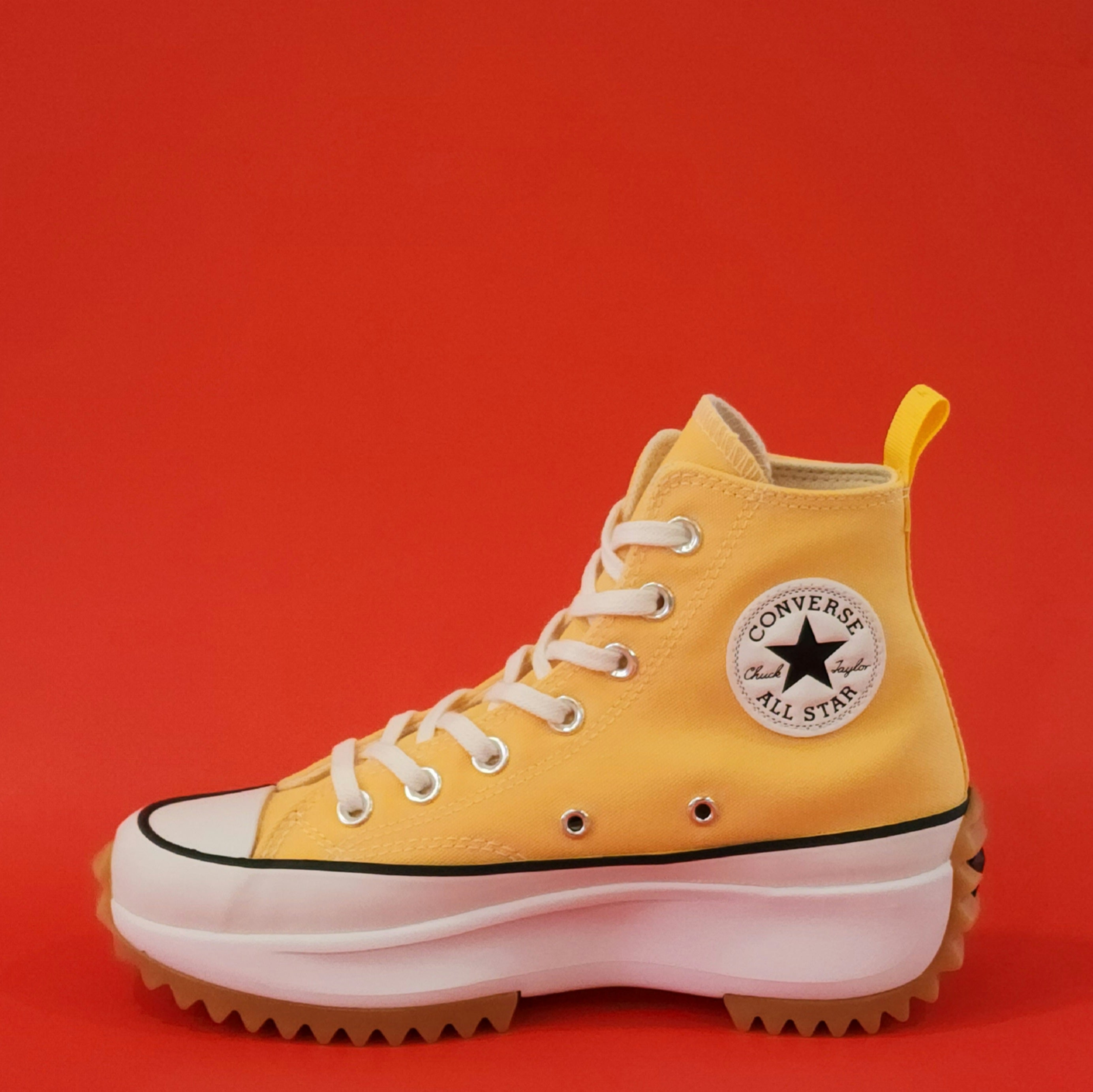 Converse Run Star Hike High 'Citron Zest' Yellow Platform Sneakers 172361C NWT