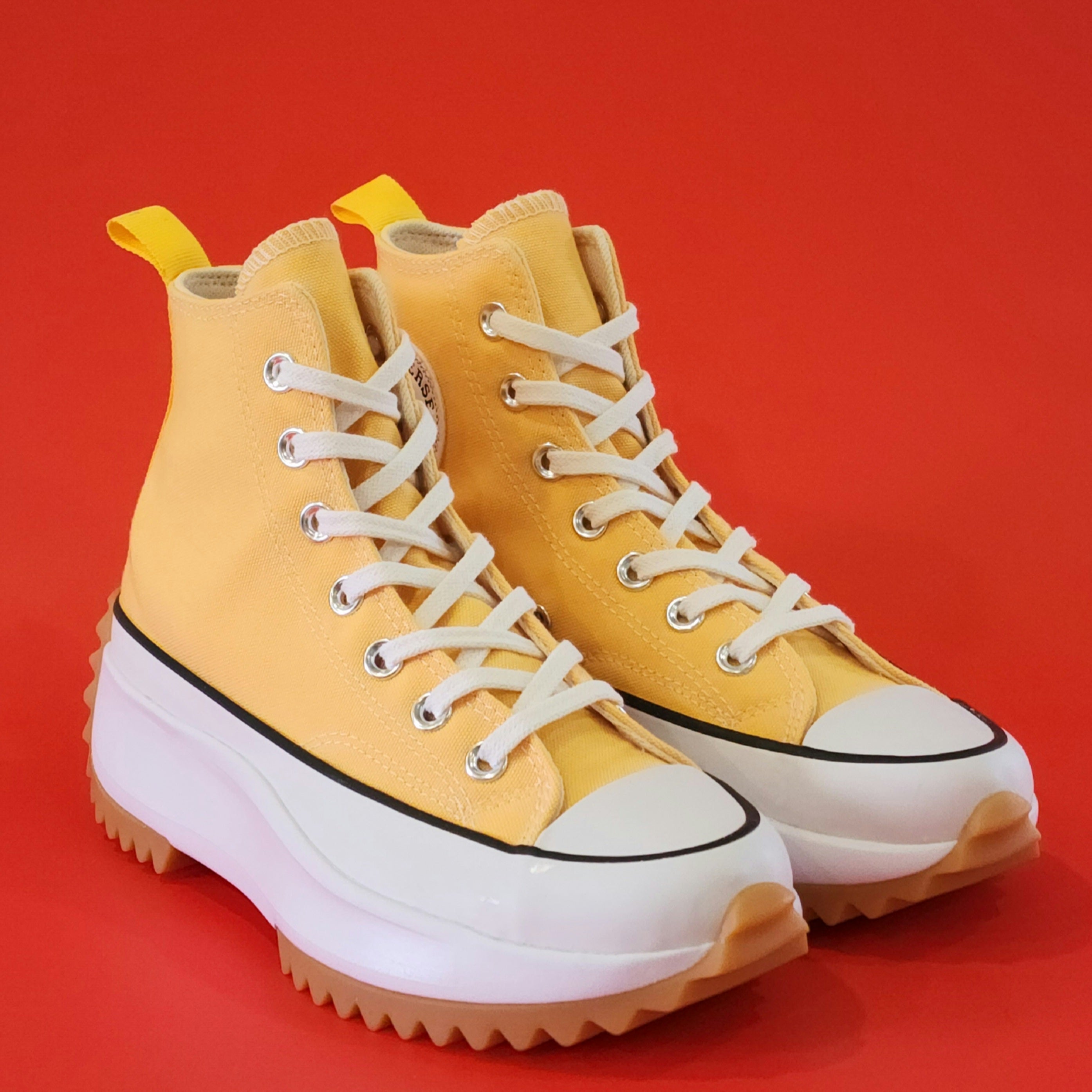 Converse Run Star Hike High 'Citron Zest' Yellow Platform Sneakers 172361C NWT