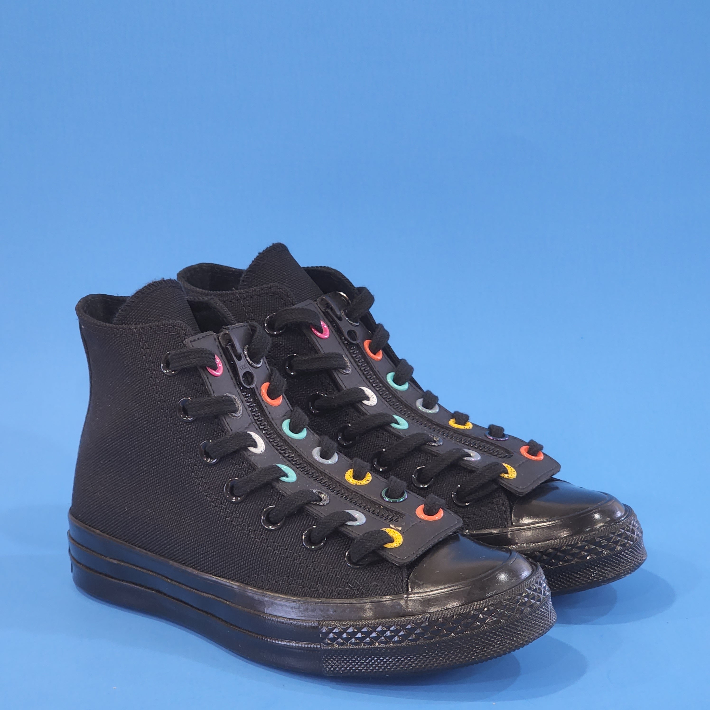 Converse Chuck 70 Hi Zip 'Surface Fusion Black' Women's Sneakers 571430C NWT