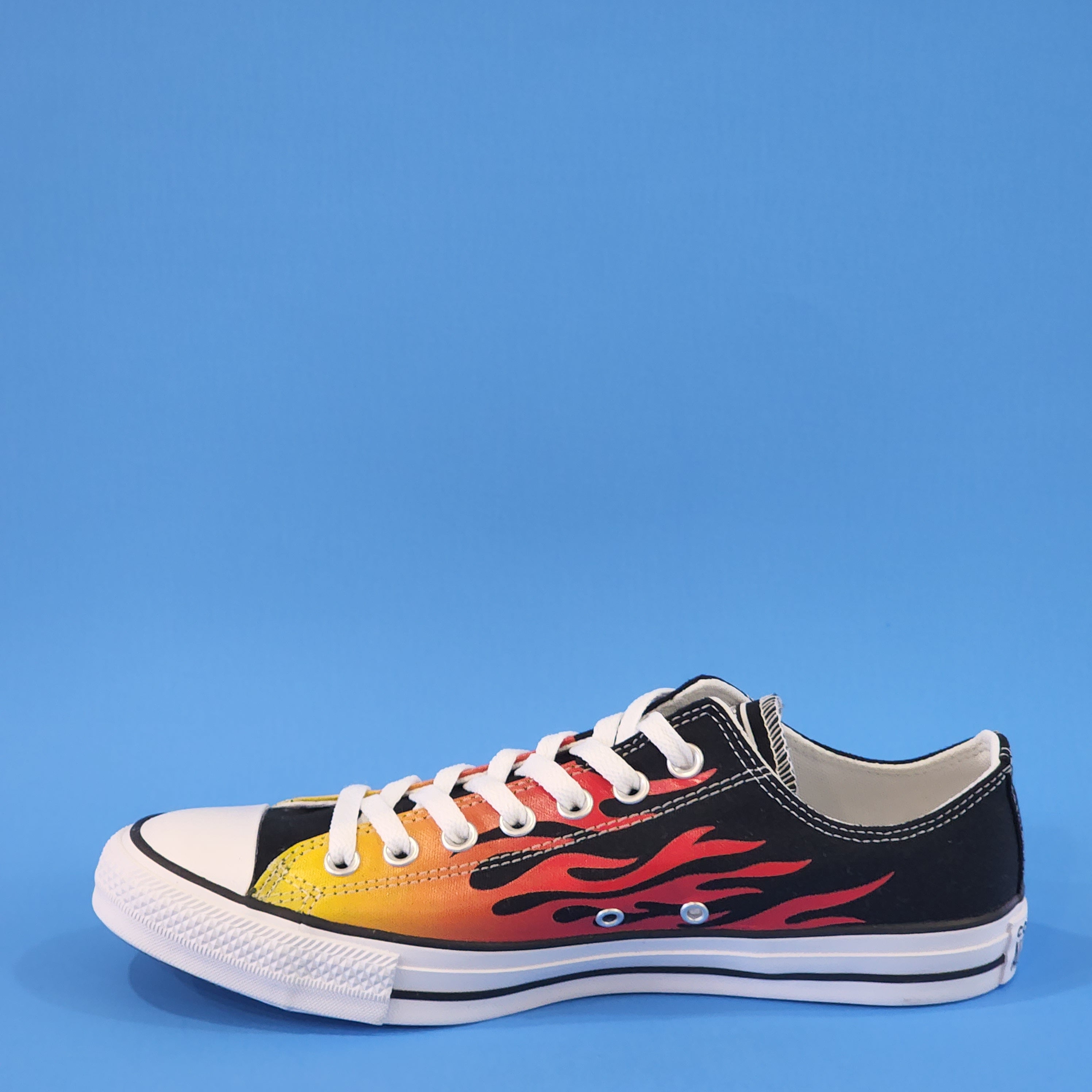 Converse CTAS Low Ox Archive Print 'Flame' Unisex Sneakers 166259F NWT