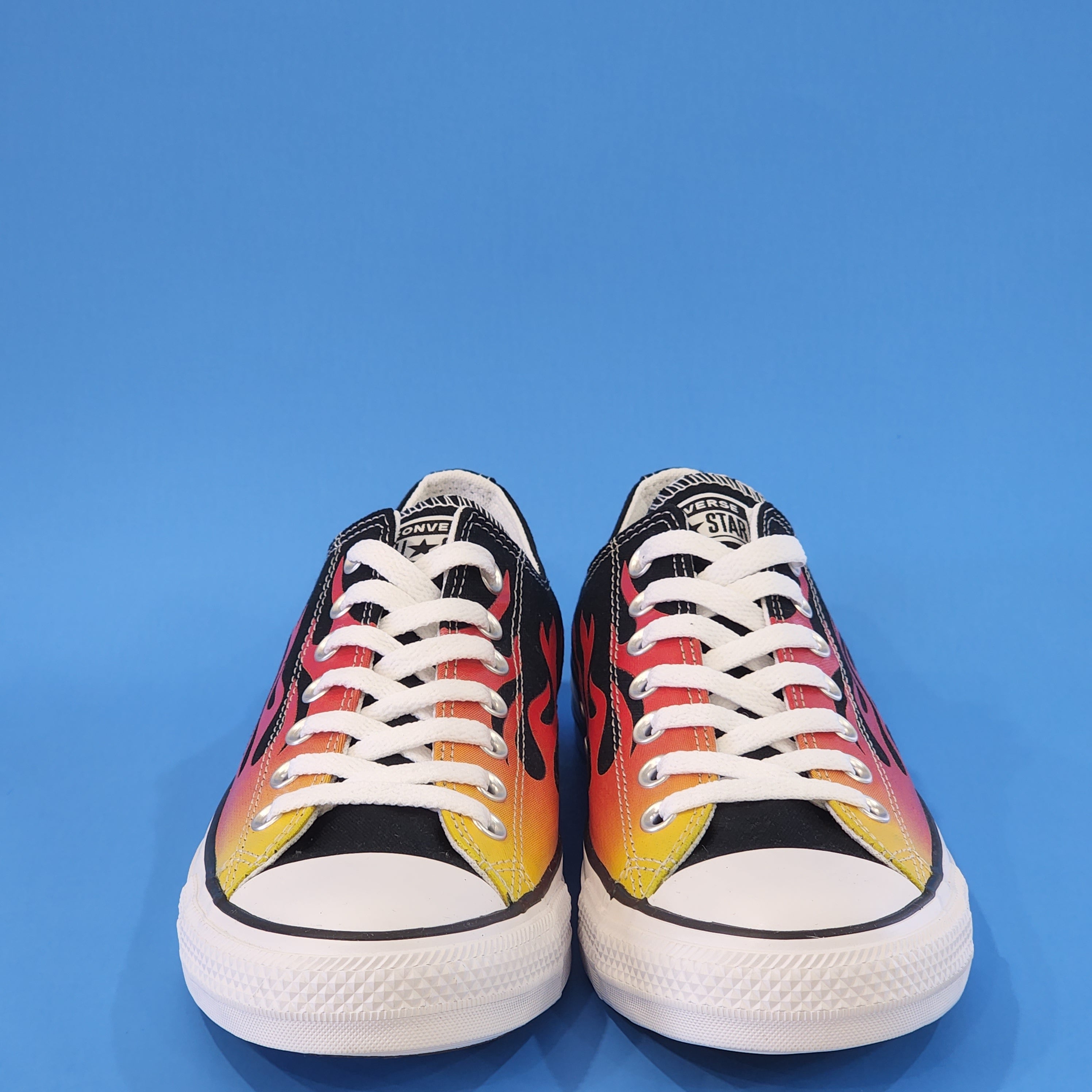 Converse CTAS Low Ox Archive Print 'Flame' Unisex Sneakers 166259F NWT