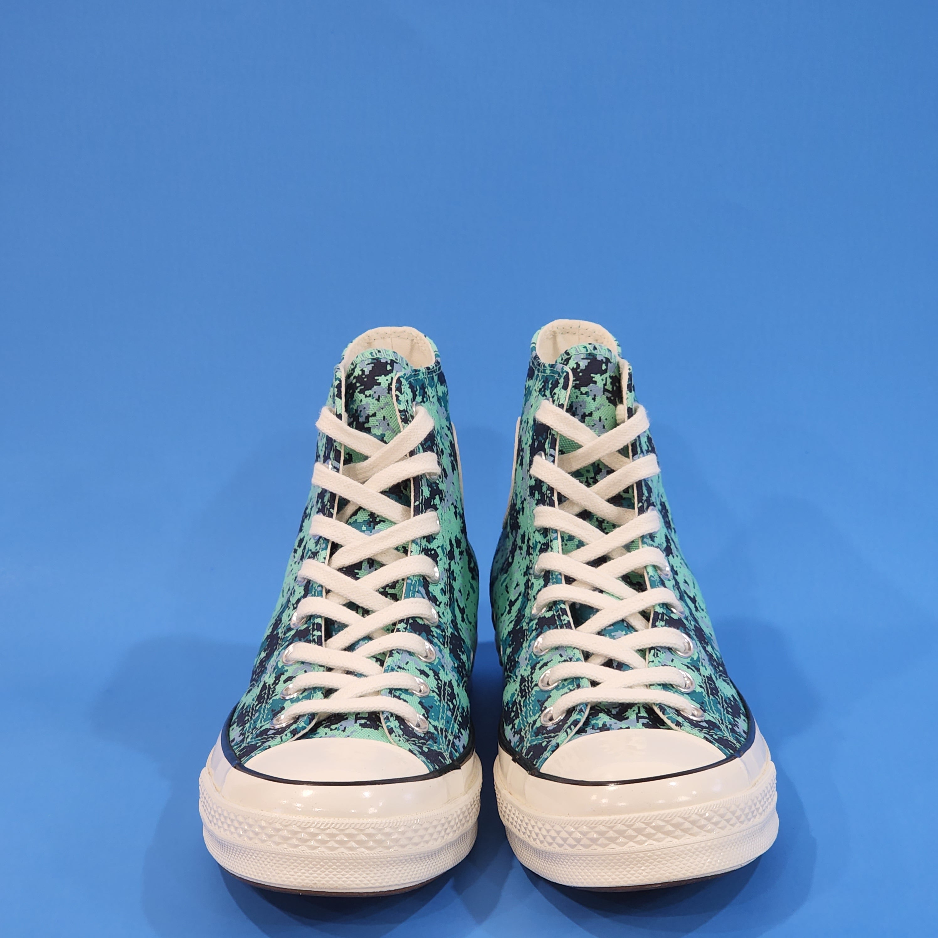 Converse Chuck 70 Hi Digi Camo Green Glow Unisex Sneakers 170381C NWT