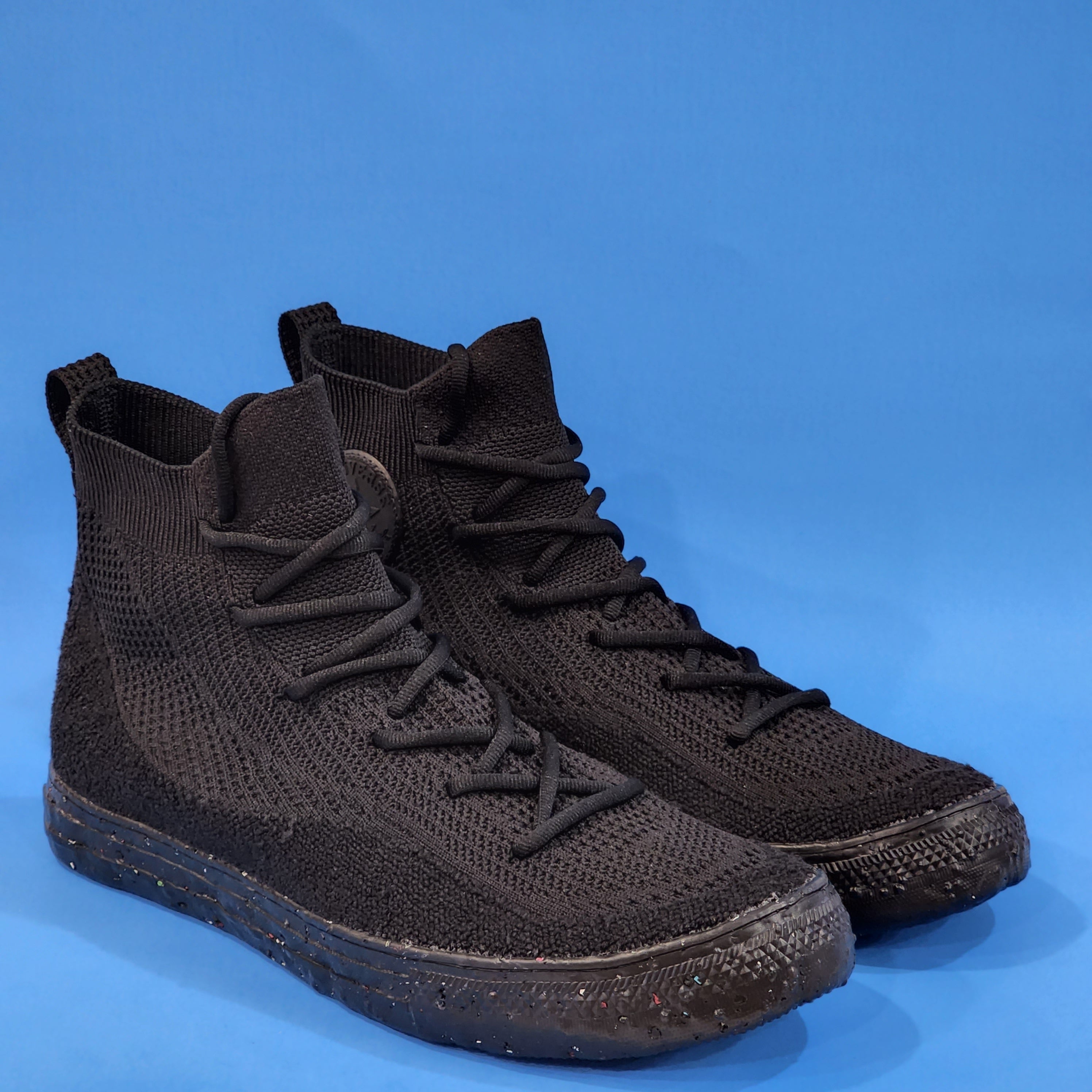 Converse CTAS Hi Renew Knit Triple Black Unisex Sneakers 172031C NWT