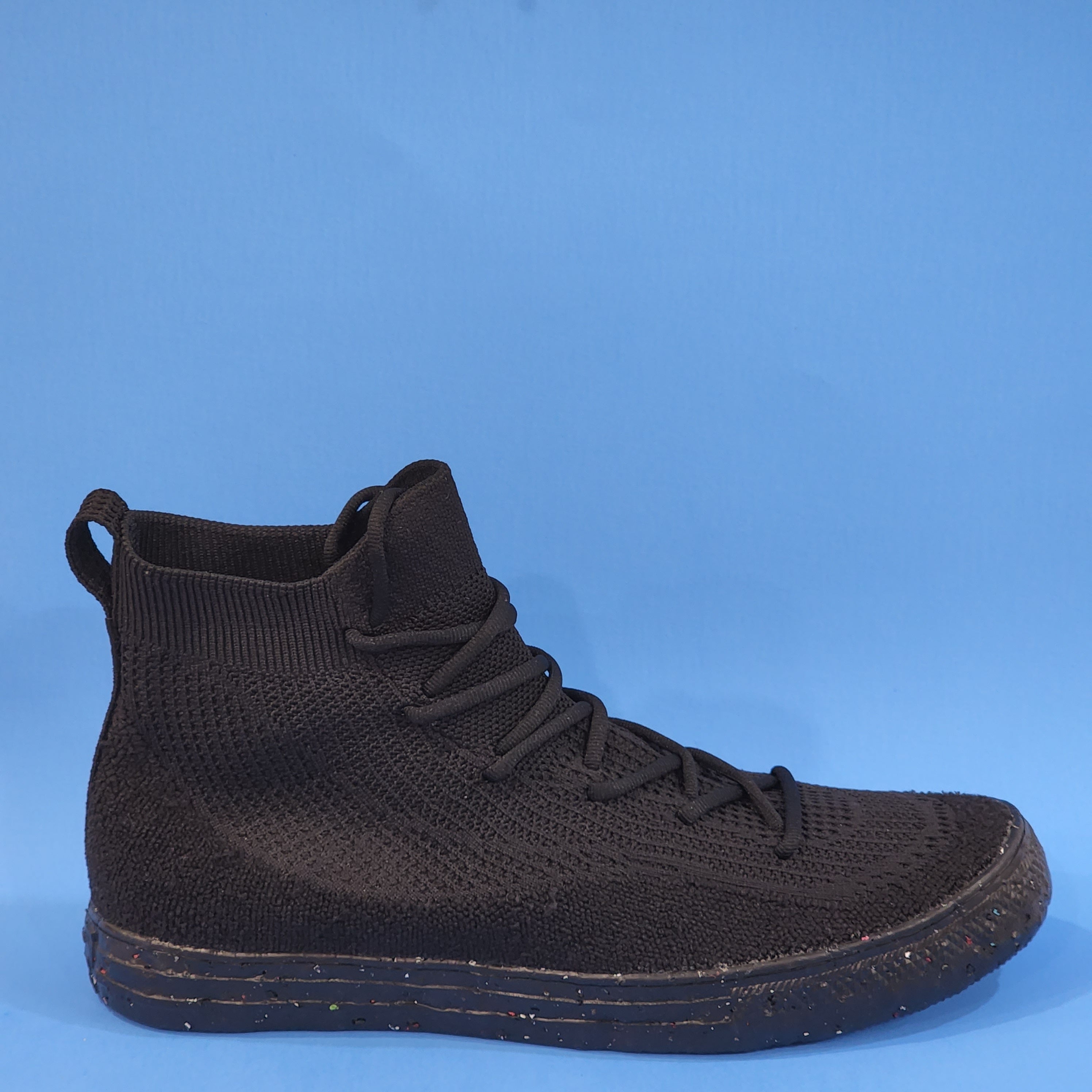 Converse CTAS Hi Renew Knit Triple Black Unisex Sneakers 172031C NWT