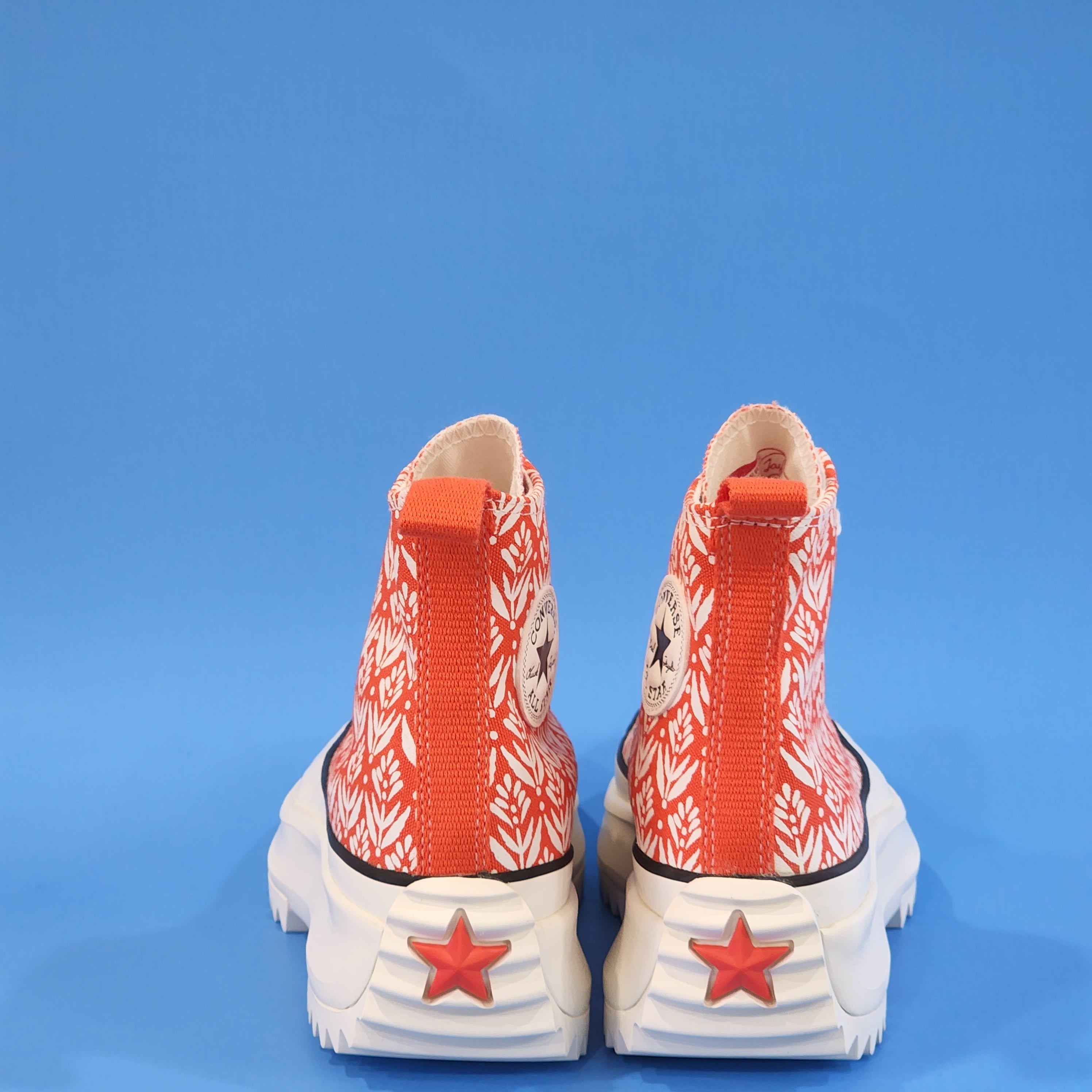 Converse Run Star Hike High 'Bright Poppy' Unisex Platform Sneakers 171922C NWT