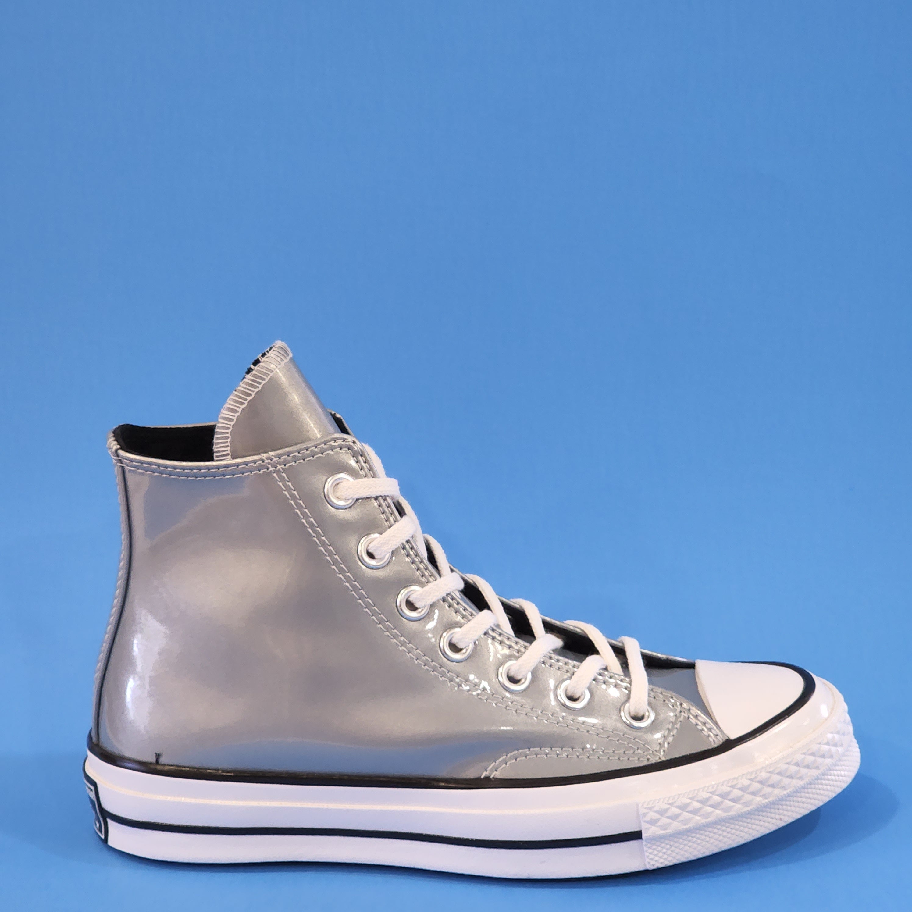 Converse Chuck 70 Hi 'Industrial Glam' Silver Women's Sneakers 568796C NWT