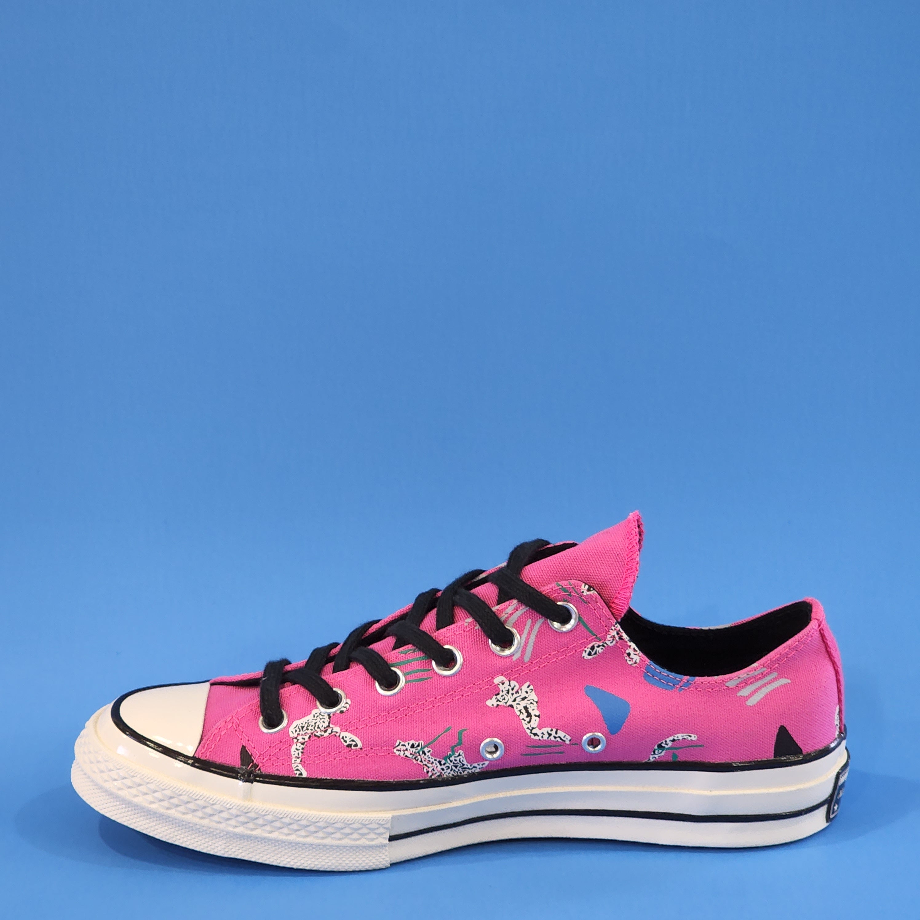 Converse Chuck 70 Low Archive Skate Print Hyper Pink Unisex Sneakers 170925C NWT