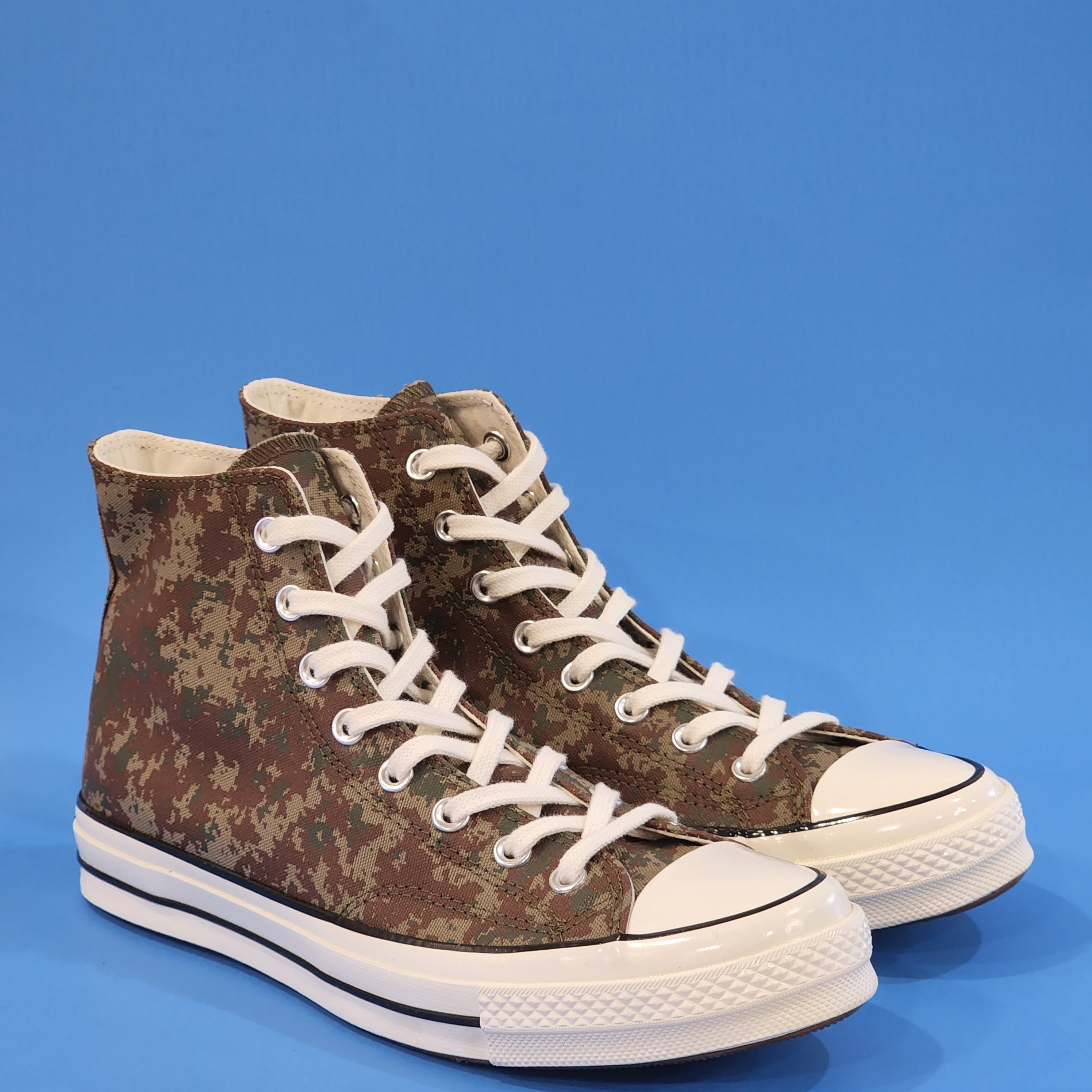 Converse Chuck 70 Hi Pixelated Camo Canvas Unisex Sneakers 170380C NWT