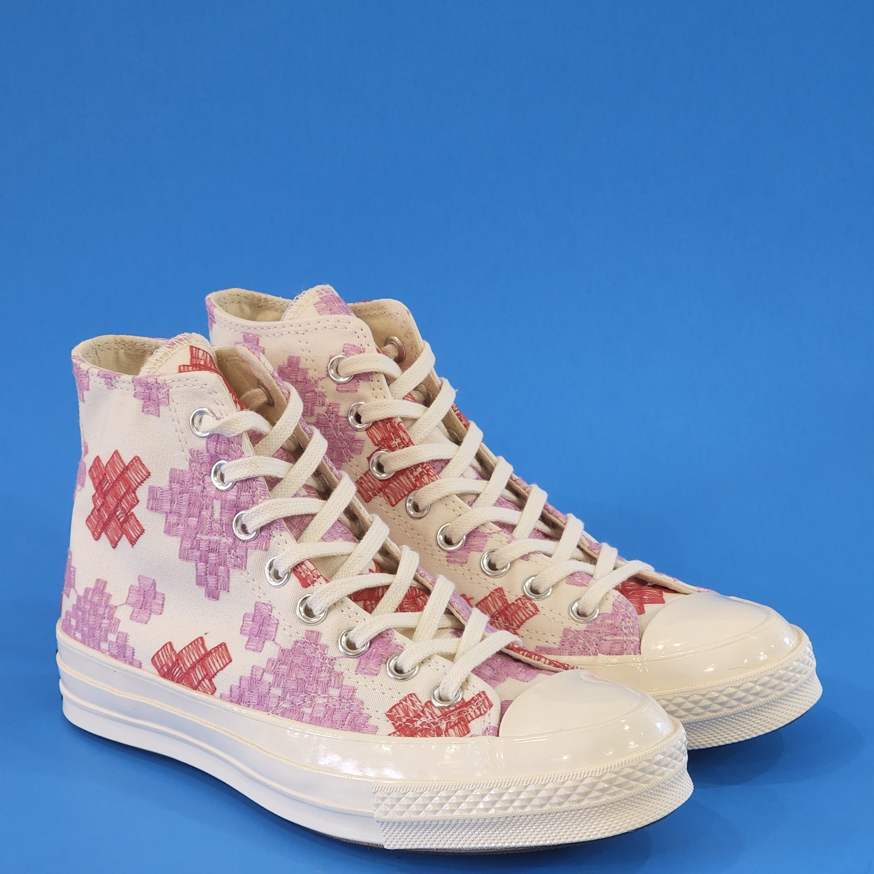 Converse Chuck 70 Hi Bright Embroidery Canvas Women's Sneakers A02183C NWT