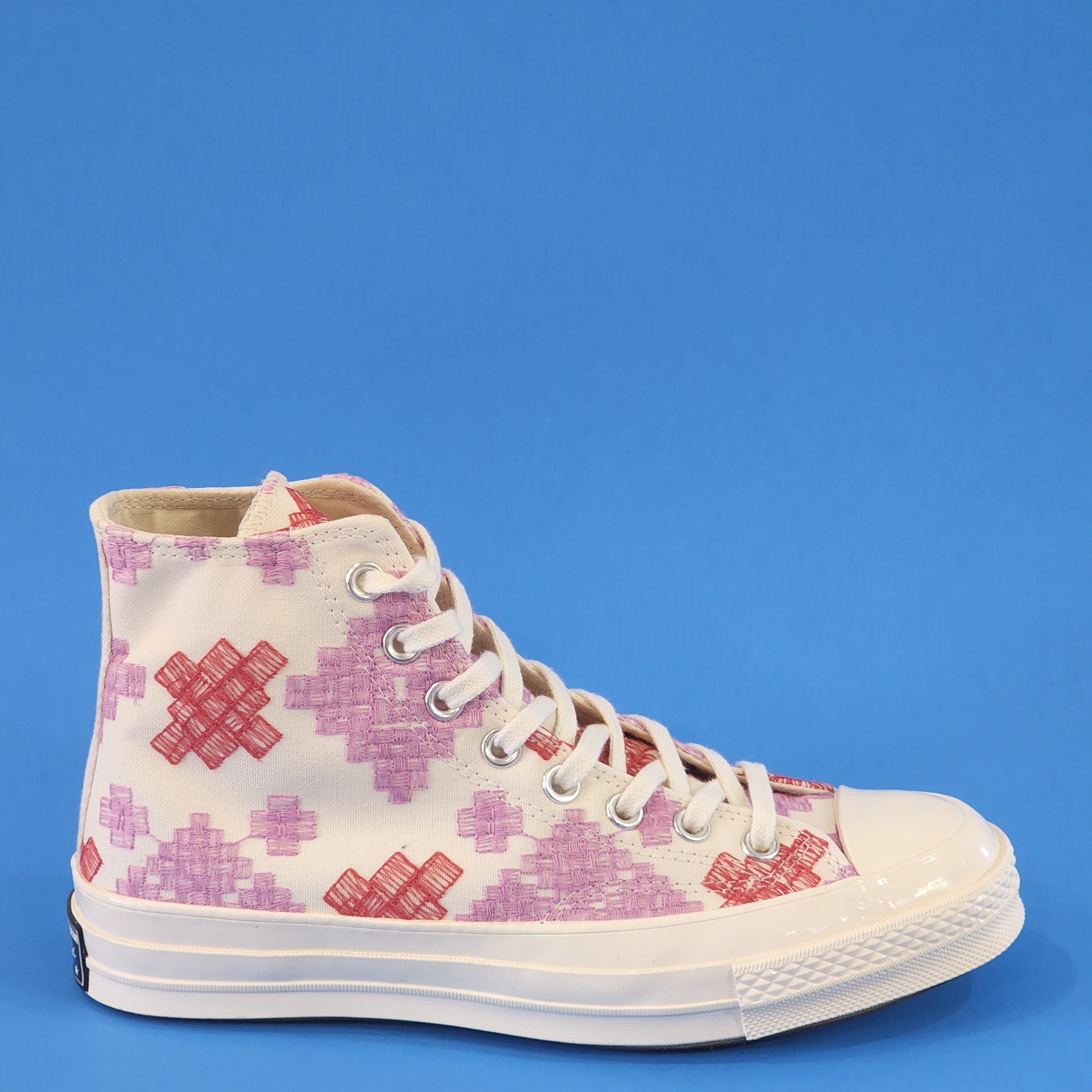 Converse Chuck 70 Hi Bright Embroidery Canvas Women's Sneakers A02183C NWT