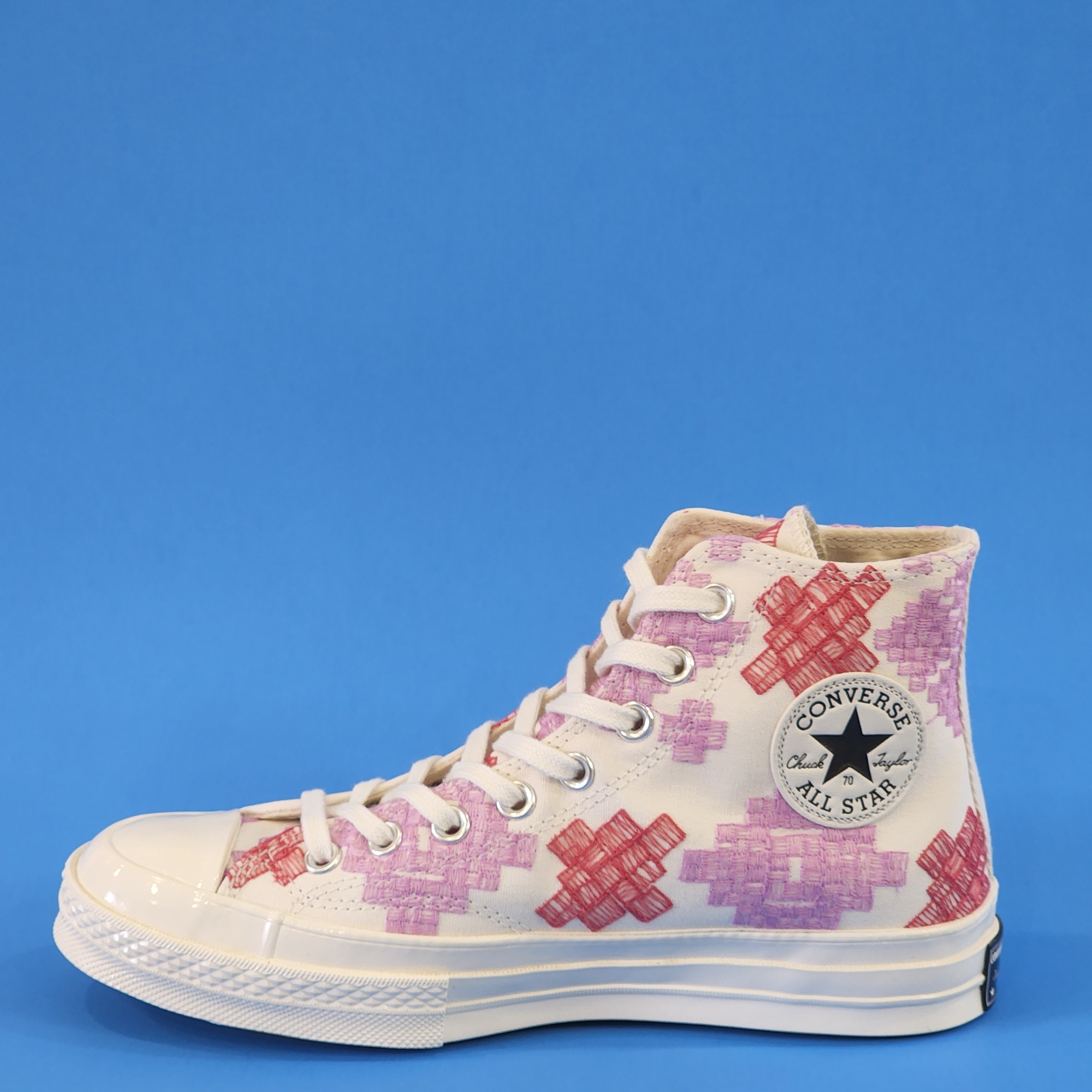 Converse Chuck 70 Hi Bright Embroidery Canvas Women's Sneakers A02183C NWT