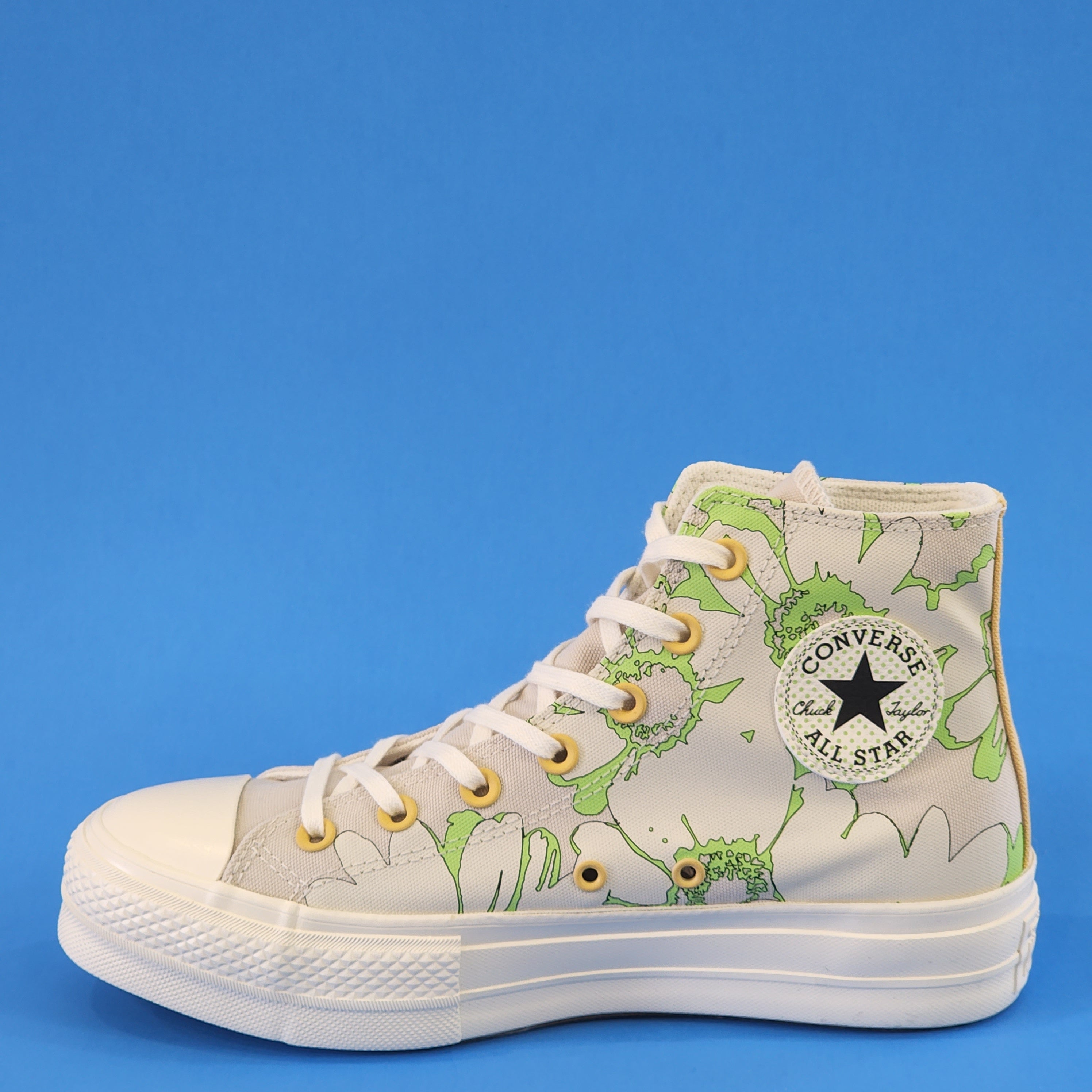 Converse CTAS Hi Lift Crafted Florals Women's Platform Sneakers A00652C NWT