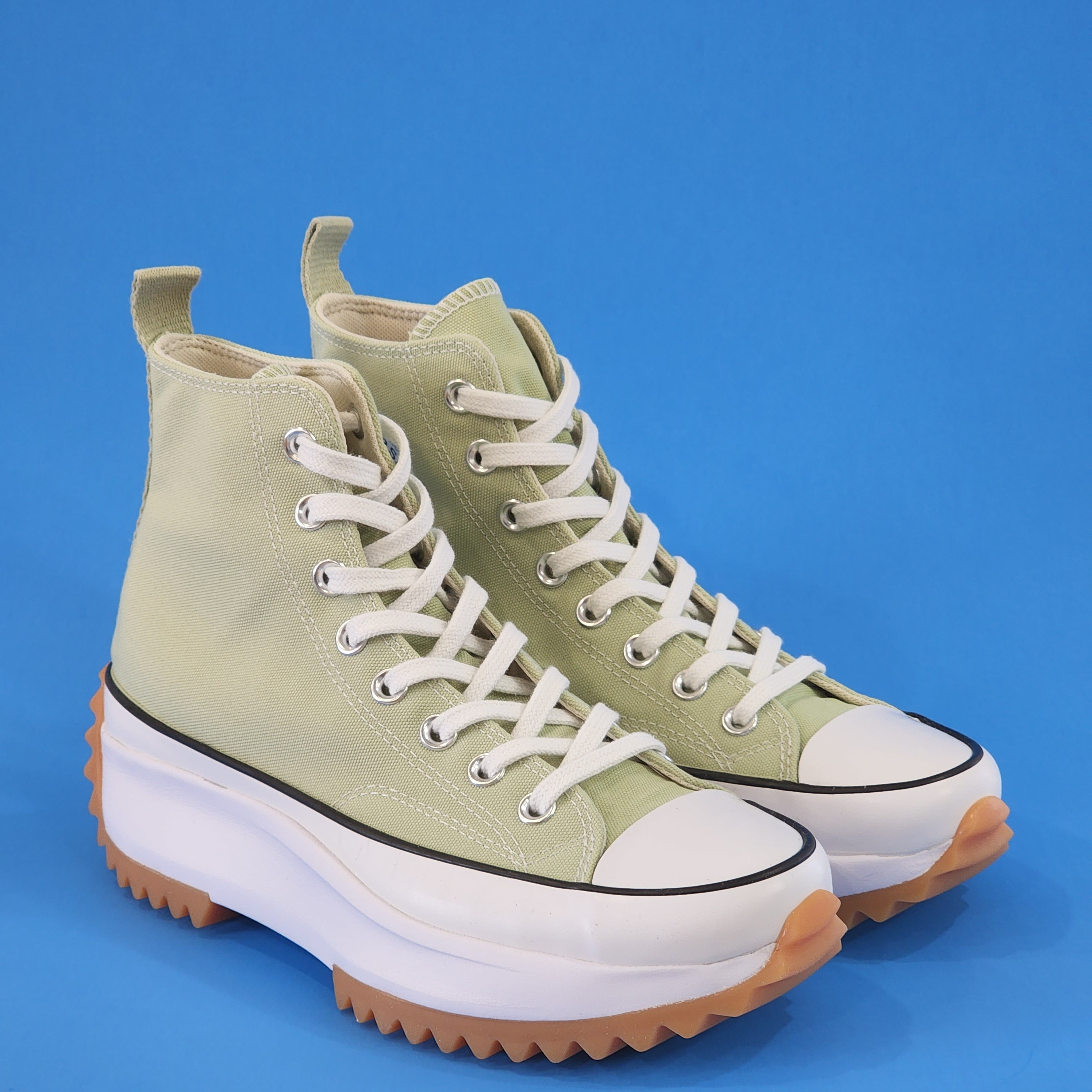 Converse Run Star Hike Hi Seasonal Color Olive Aura Platform Sneaker A00552C NWT