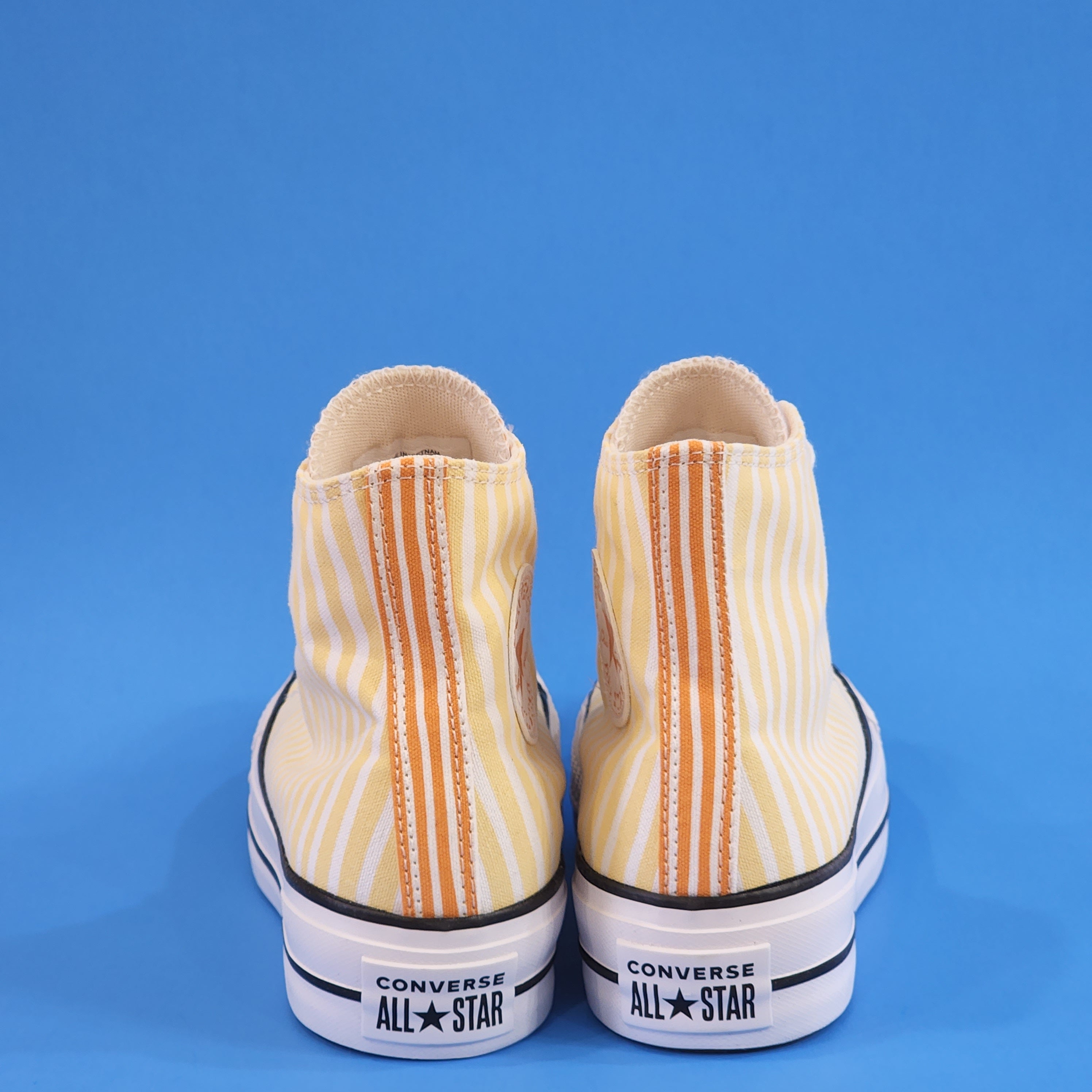 Converse CTAS Hi Lift Cyber Mango Stripes Women's Platform Sneakers A03298C NWT