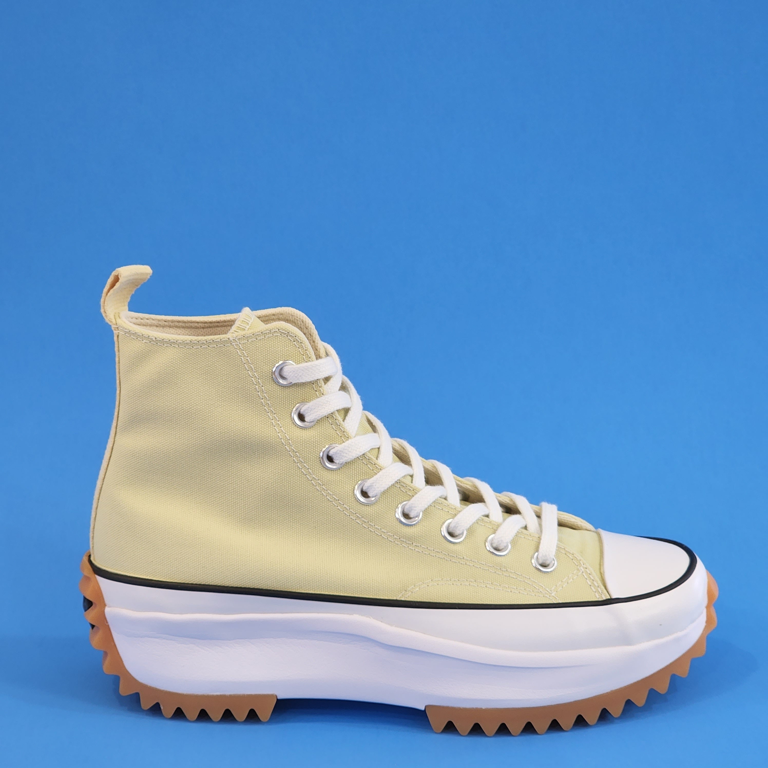 Converse Run Star Hike Hi Seasonal Color Lemon Drop Platform Sneaker A02132C NWT