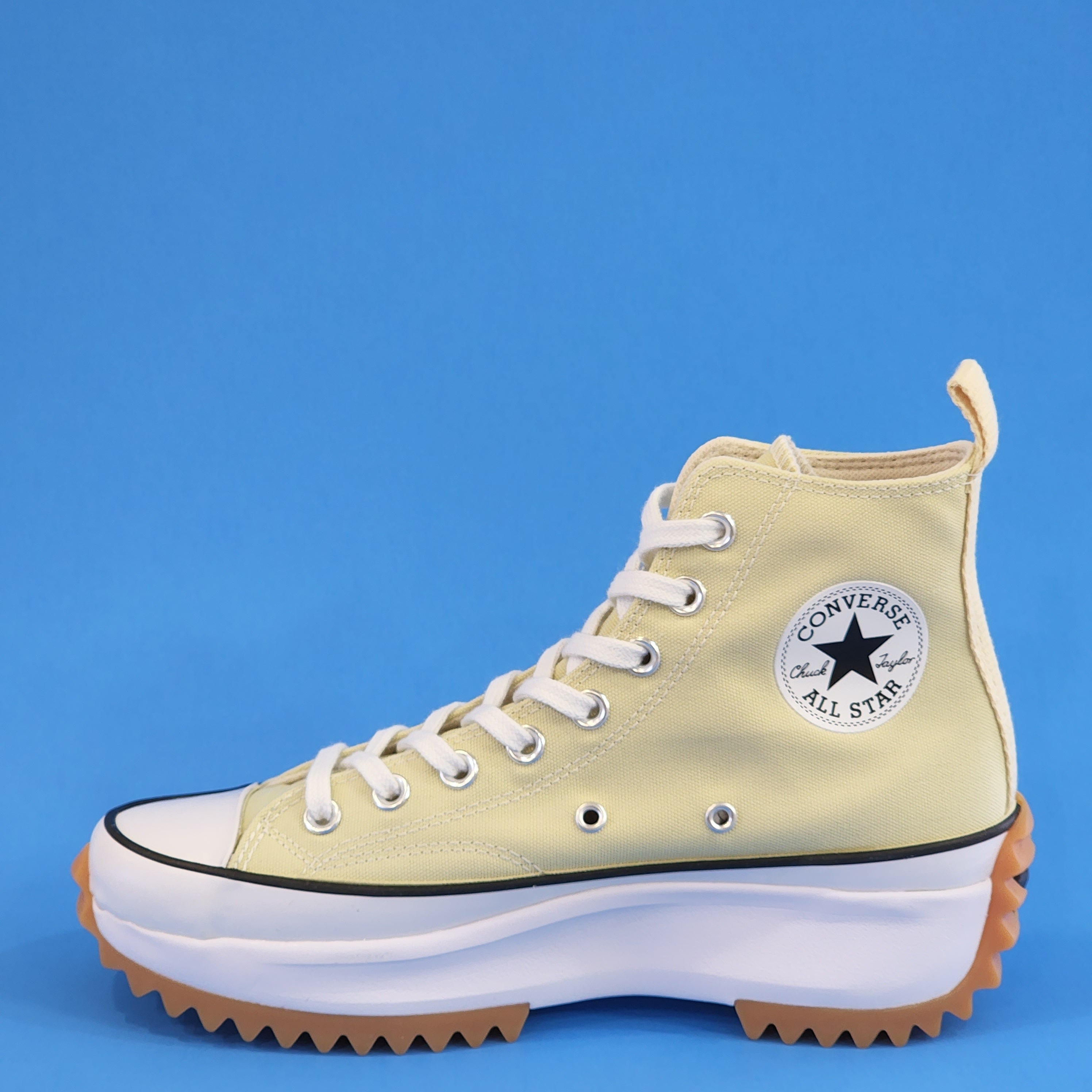 Converse Run Star Hike Hi Seasonal Color Lemon Drop Platform Sneaker A02132C NWT