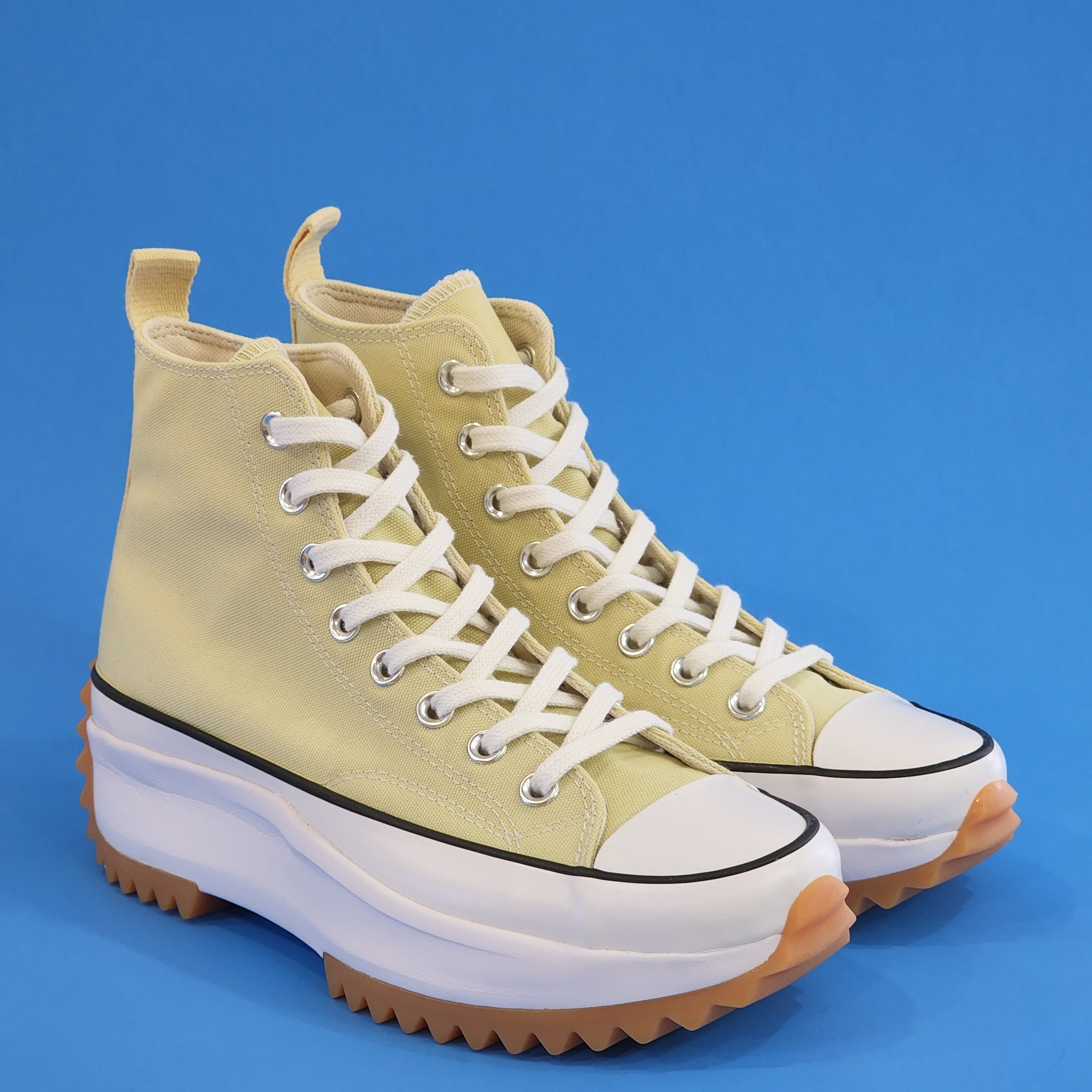 Converse Run Star Hike Hi Seasonal Color Lemon Drop Platform Sneaker A02132C NWT