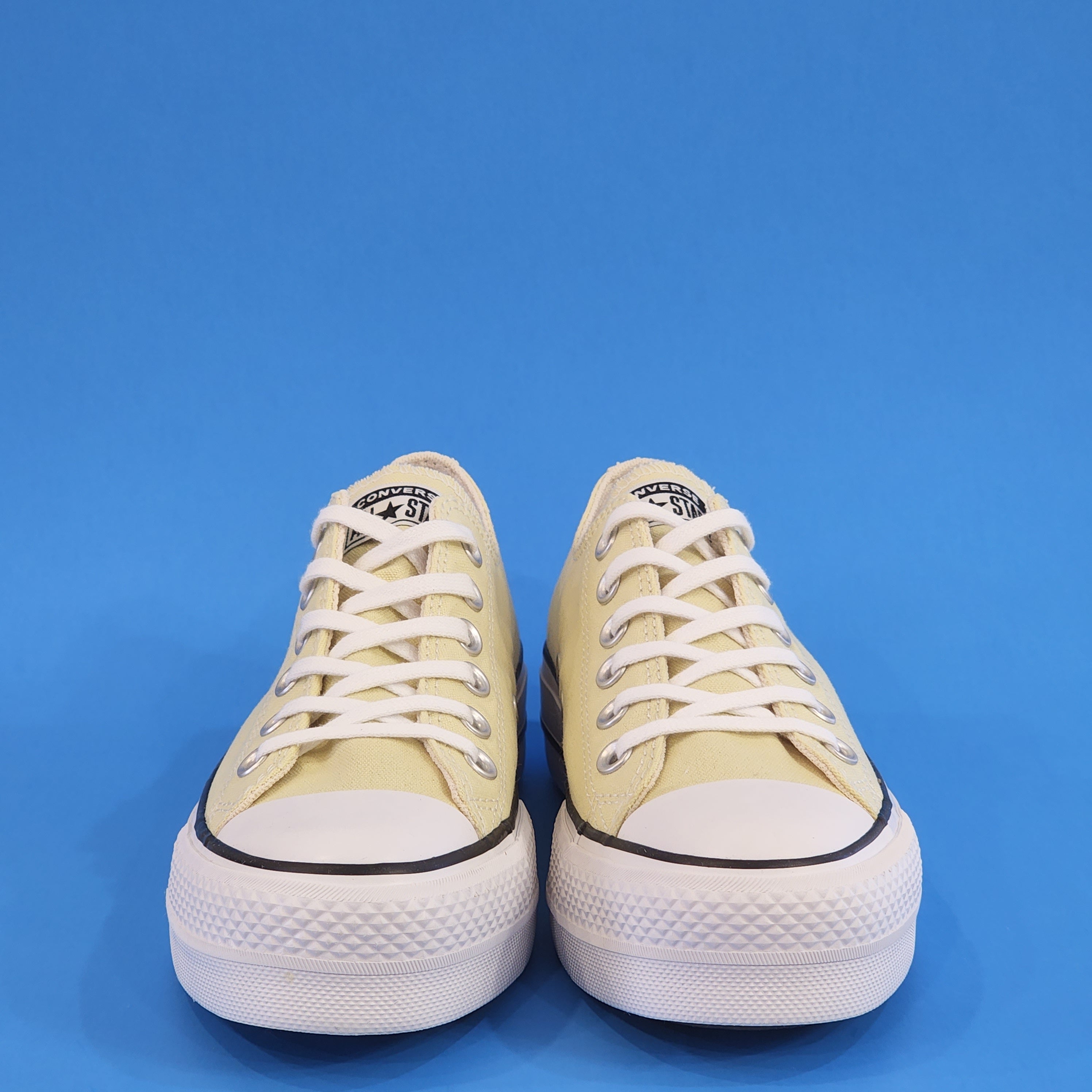 Converse CTAS Lift Ox Seasonal Color Lemon Women's Platform Sneaker A00560F NWT