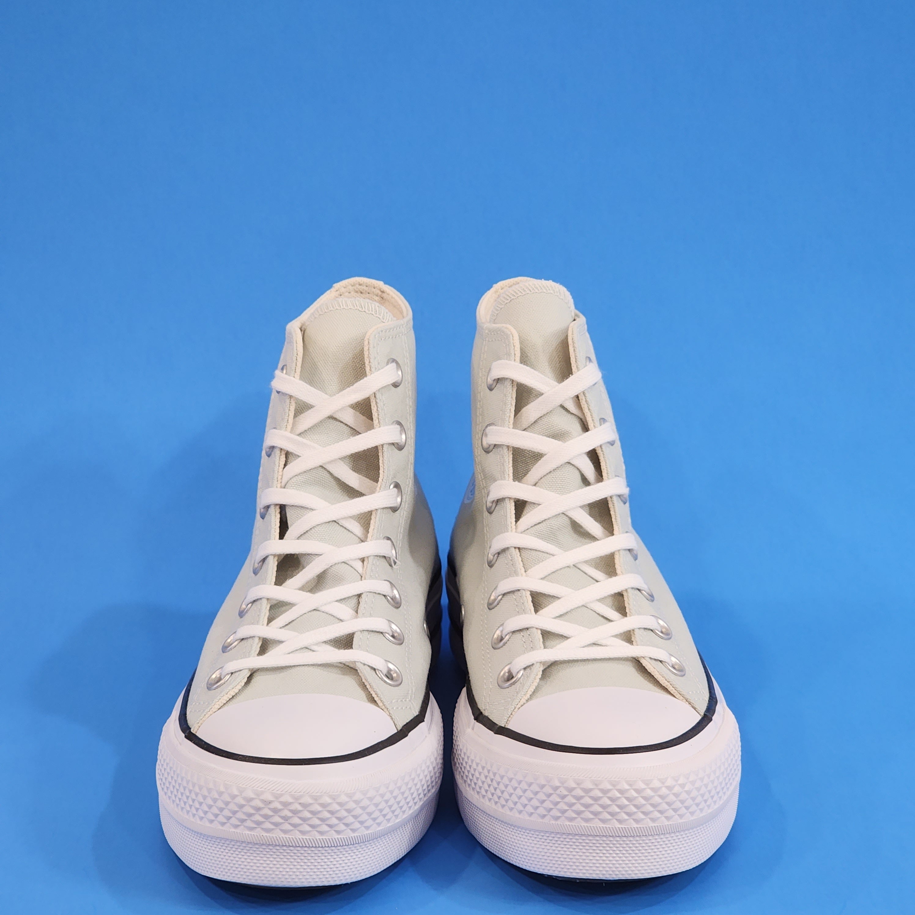 Converse CTAS Lift Metallic Silver Cream Women's Platform online Sneakers