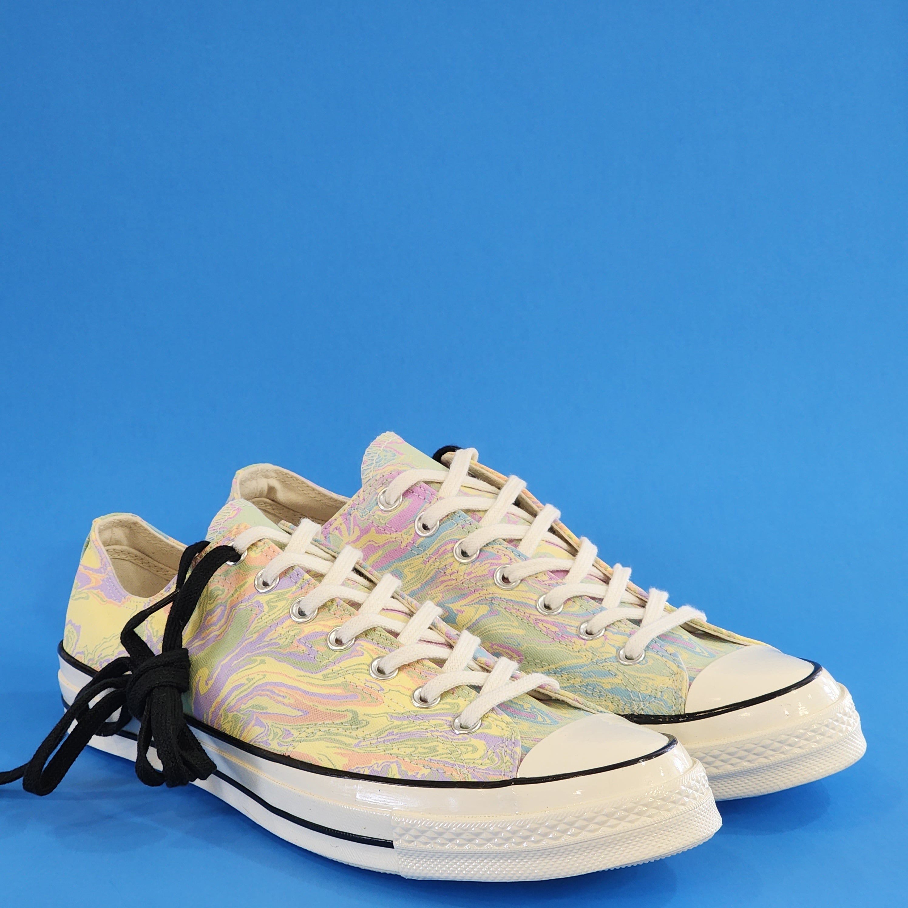 Converse Chuck 70 Low Ox Multicolor Marble Canvas Unisex Sneakers 167374C NWT