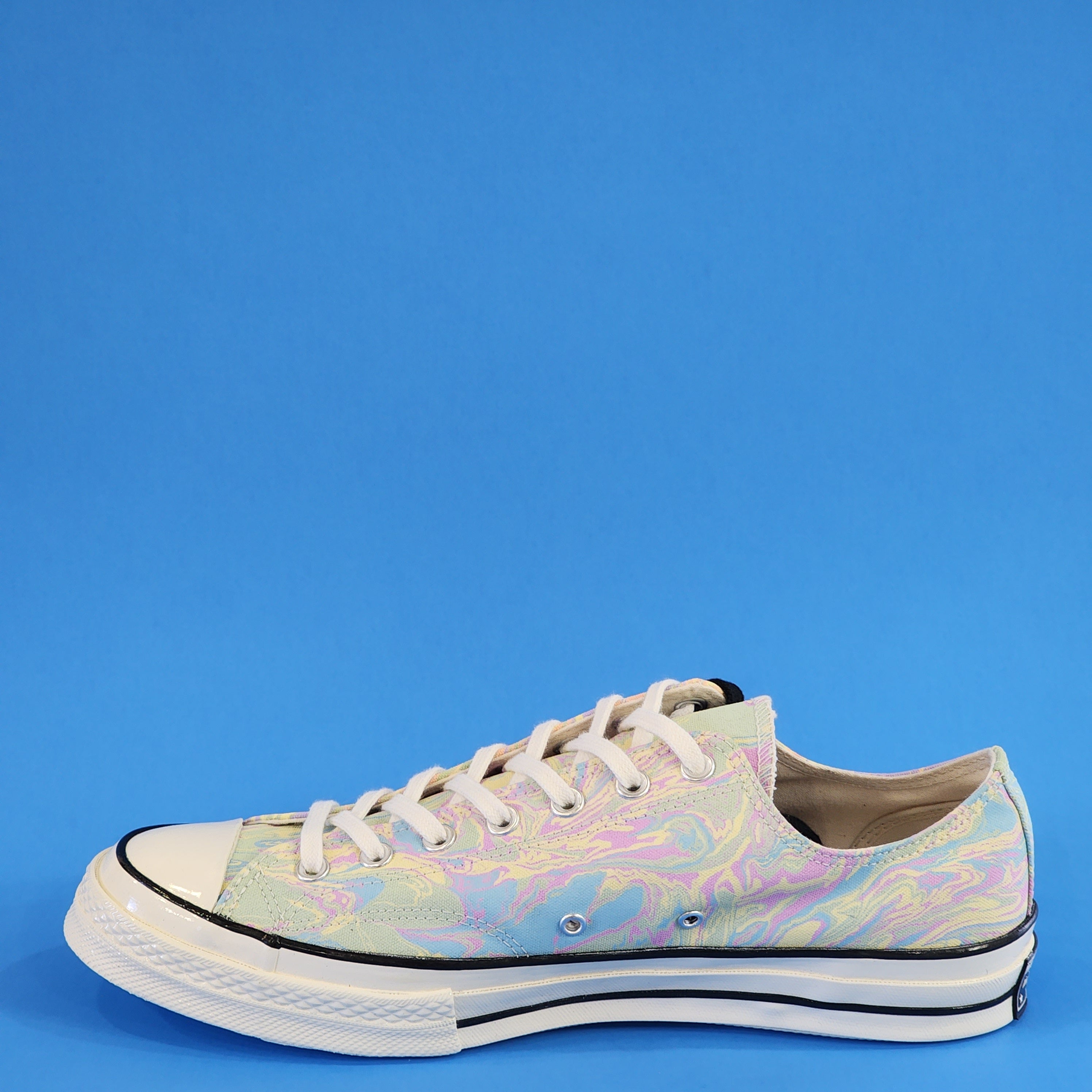 Converse Chuck 70 Low Ox Multicolor Marble Canvas Unisex Sneakers 167374C NWT