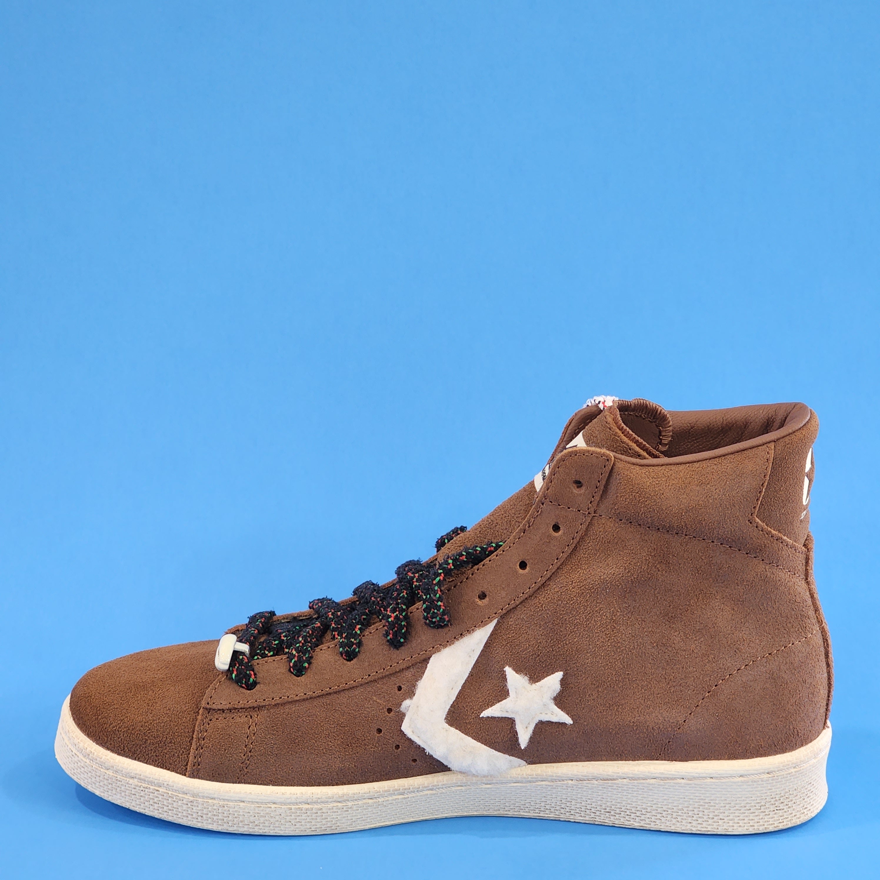 Converse Pro Leather x Barriers Worldwide Brown Leather Sneakers A01787C NWT