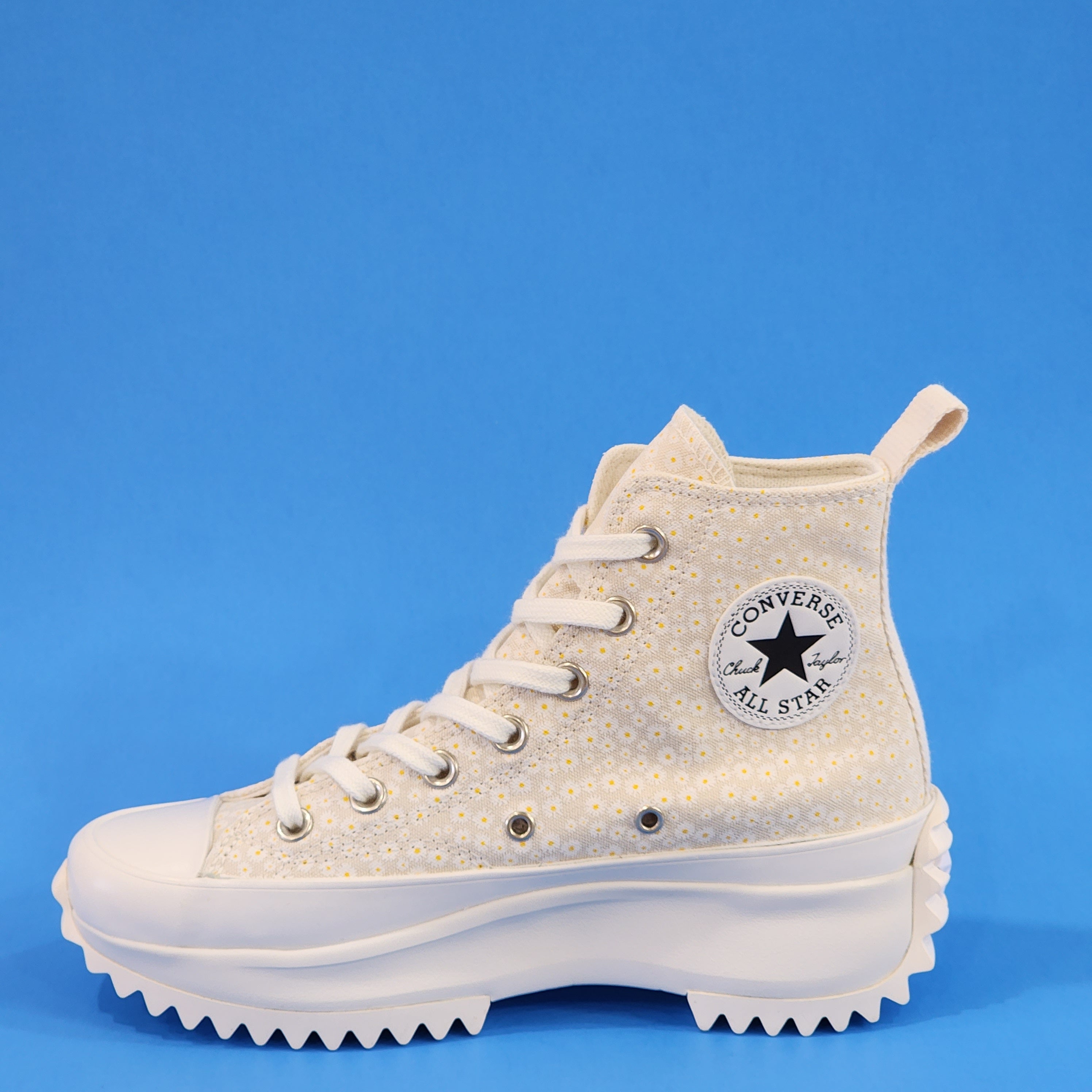 Converse Run Star Hike High Daisy Flower Unisex Platform Sneakers A03340C NWT