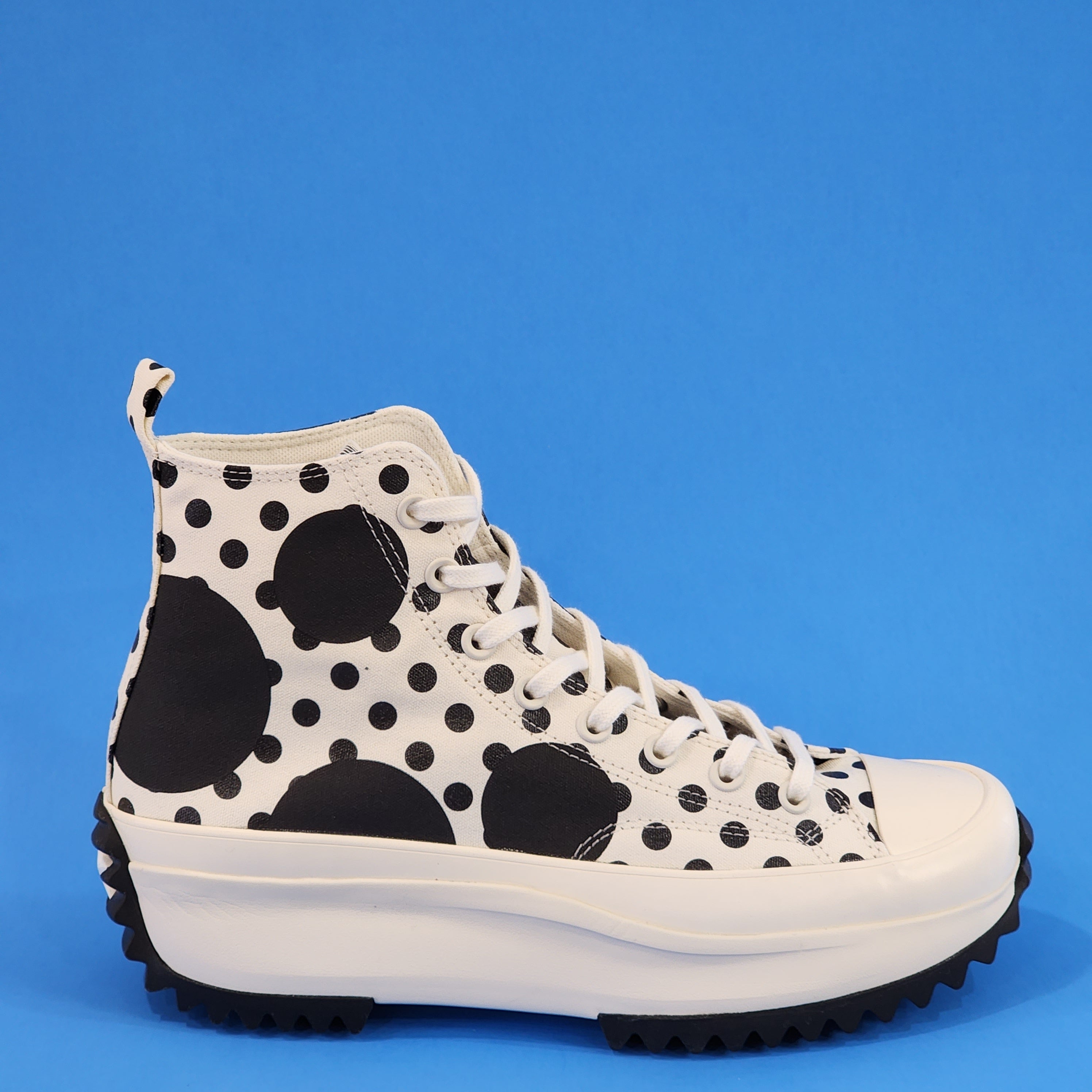 Converse Run Star Hike High Polka Dots Unisex Platform Sneakers A01181C NWT