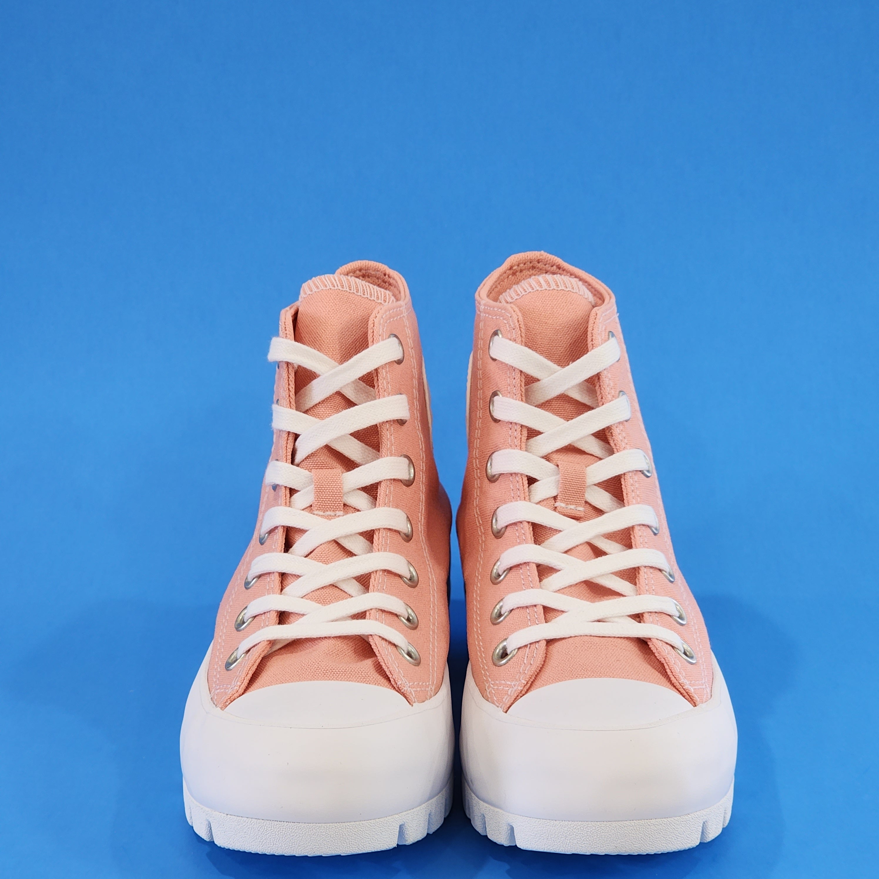 Converse CTAS Hi Quartz Pink Canvas Women's Platform Sneakers 571726C NWT