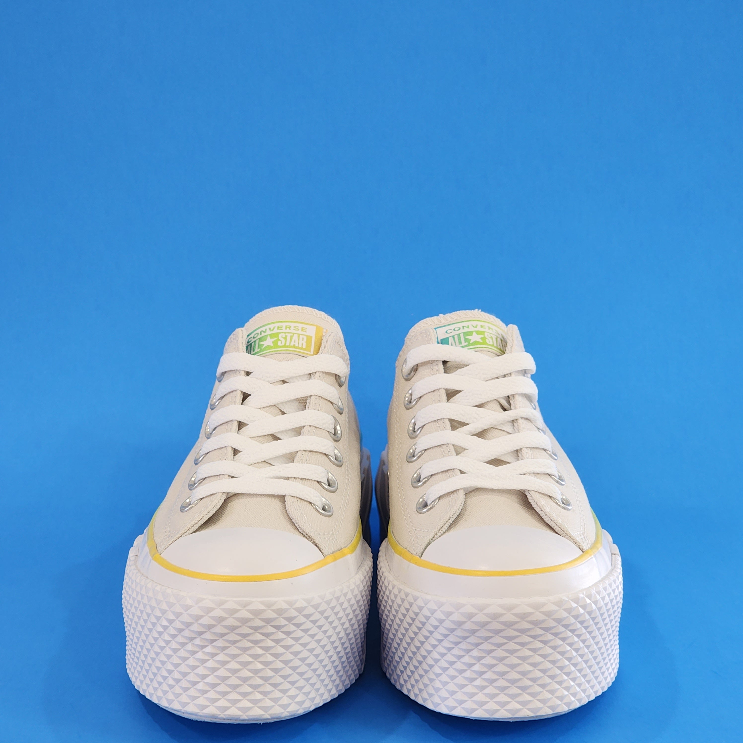 Converse CTAS Hi Gradient Heat Pale Putty 2X Platform Sneakers A00559C NWT