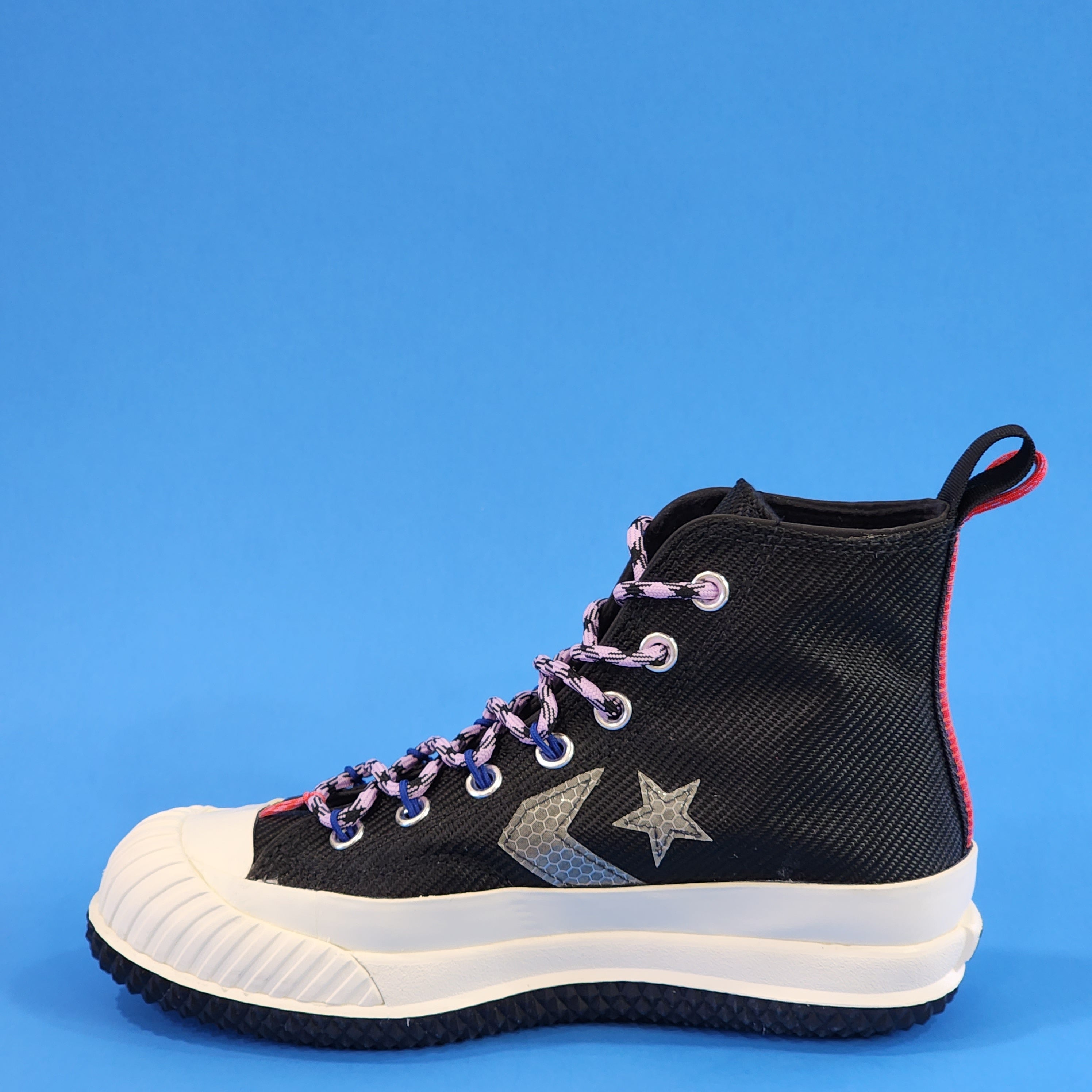 Converse Bosey MC High Top Metallic Black Unisex Sneakers 169527C NWT