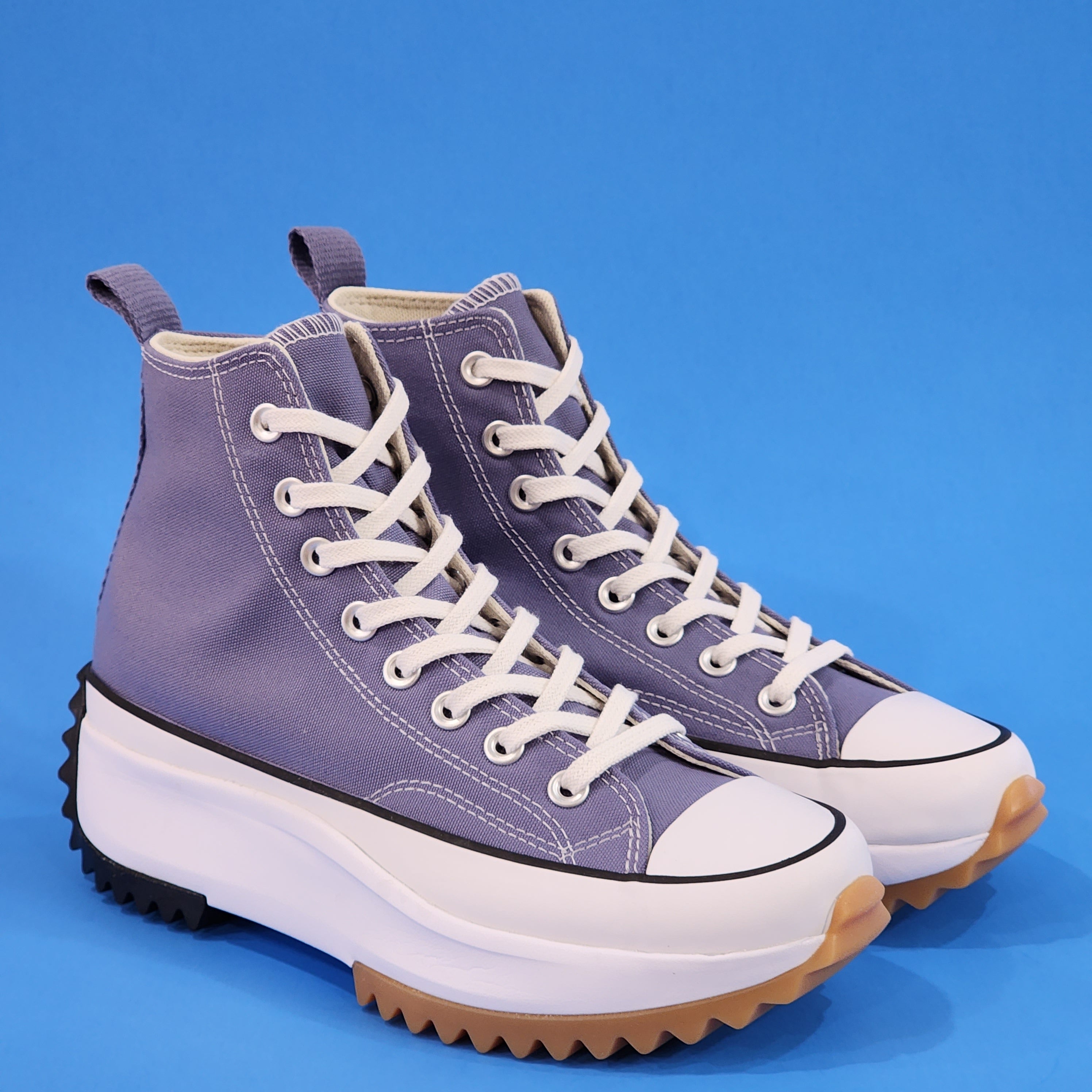 Converse Run Star Hike Seasonal Color Slate Lilac Platform Sneakers A03702C NWT