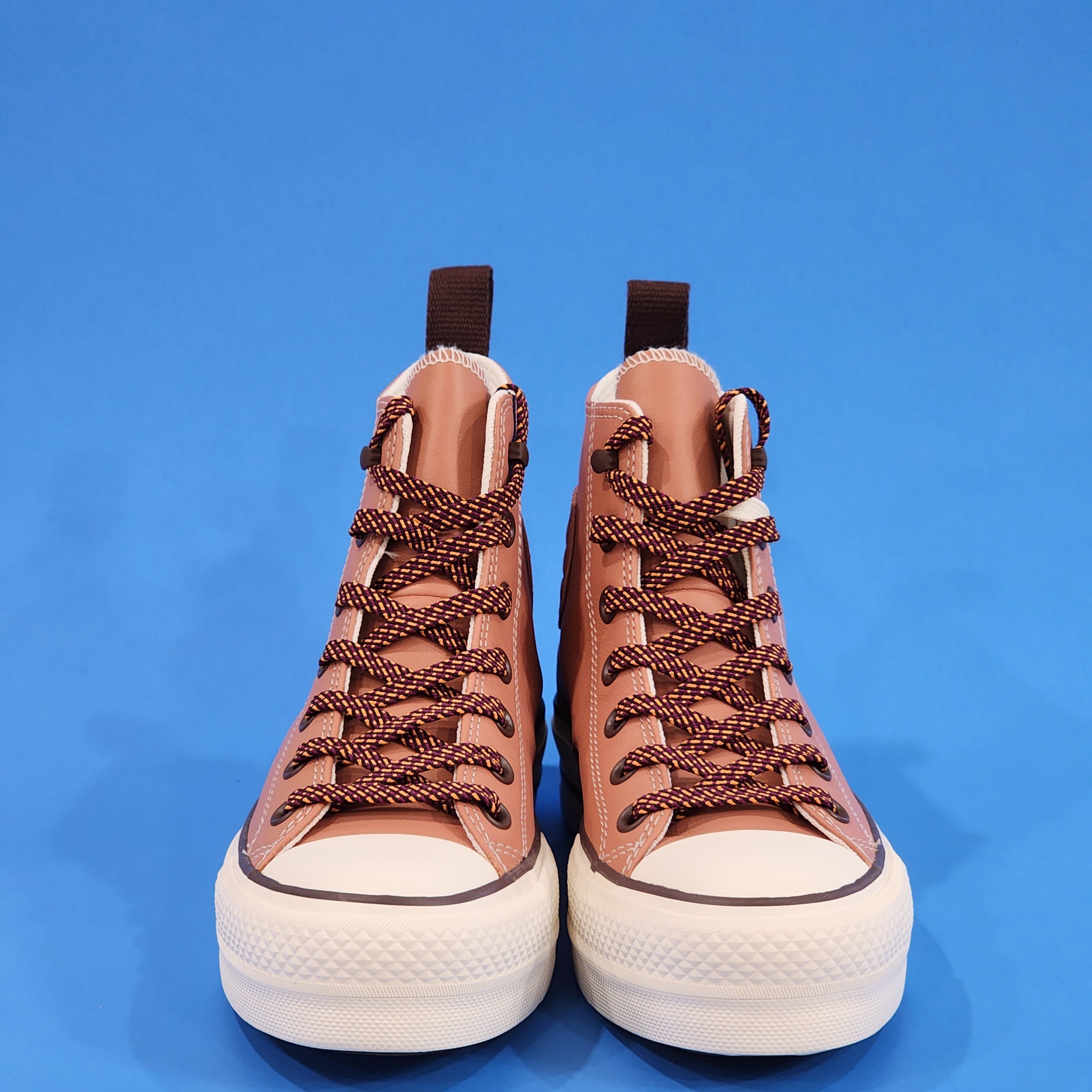 Converse CTAS Hi Lift Tonal Leather Terra Blush Platform Sneakers A03741C NWT