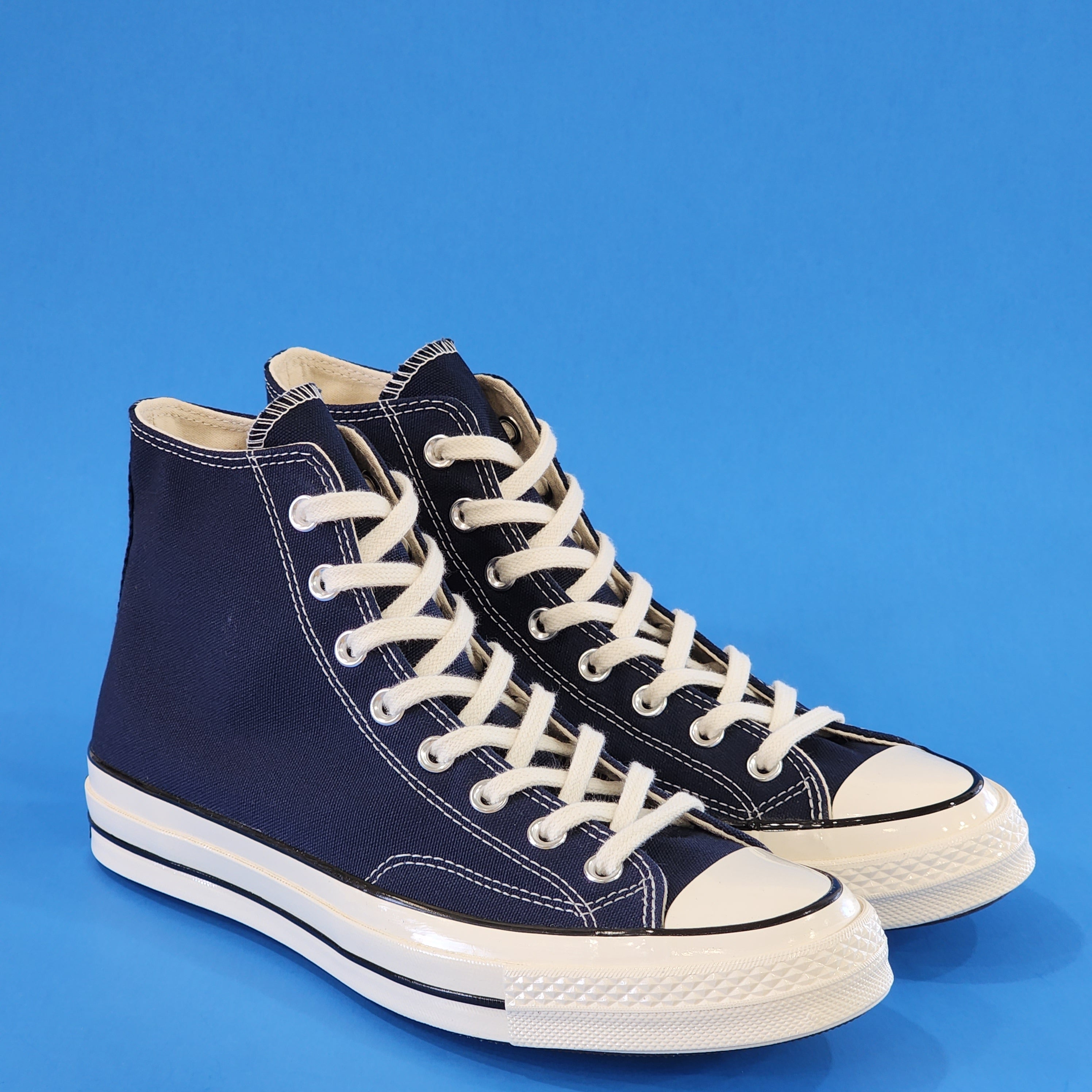 Converse Chuck 70 Hi Vintage Canvas Obsidian Blue Sneakers 164945C NWT