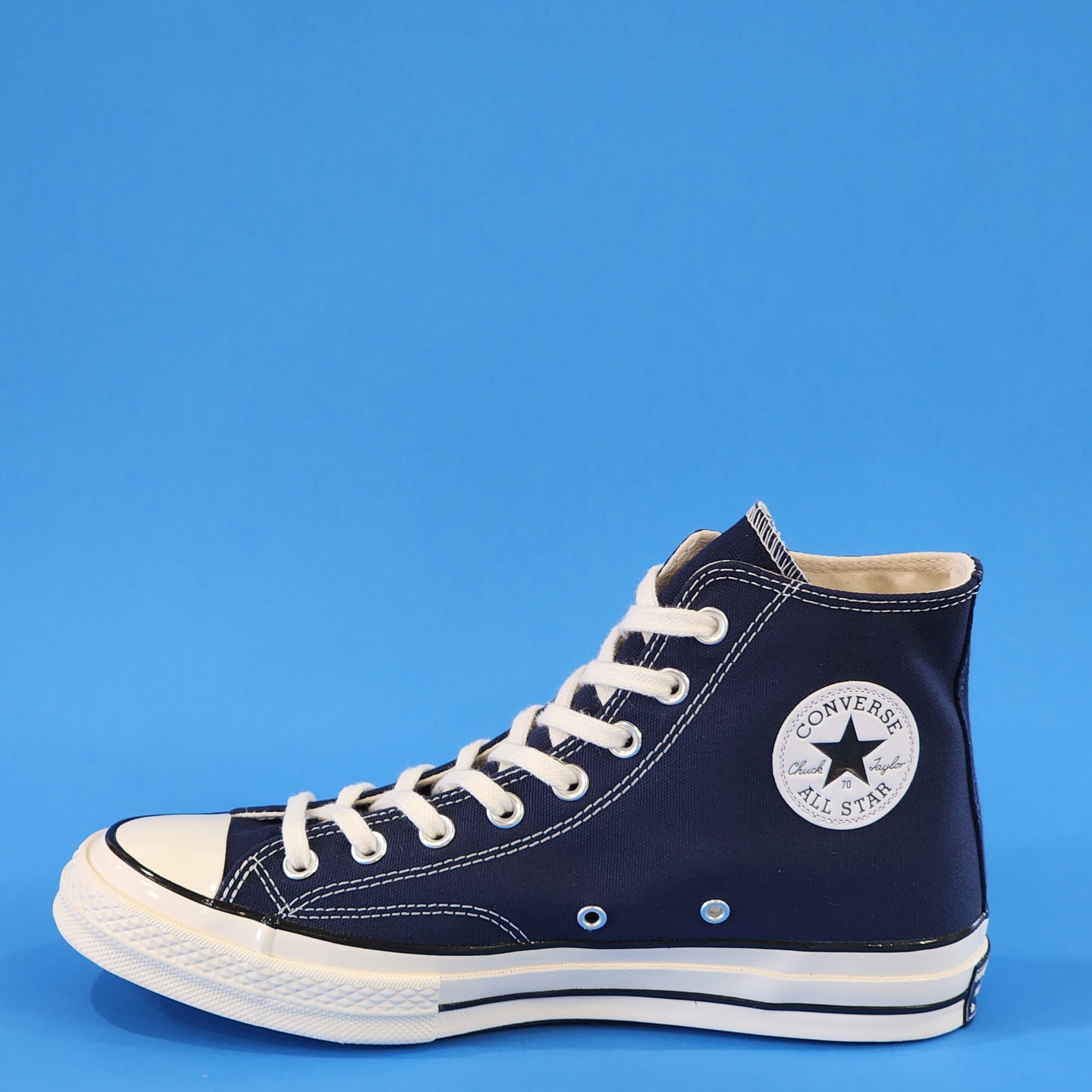 Converse Chuck 70 Hi Vintage Canvas Obsidian Blue Sneakers 164945C NWT