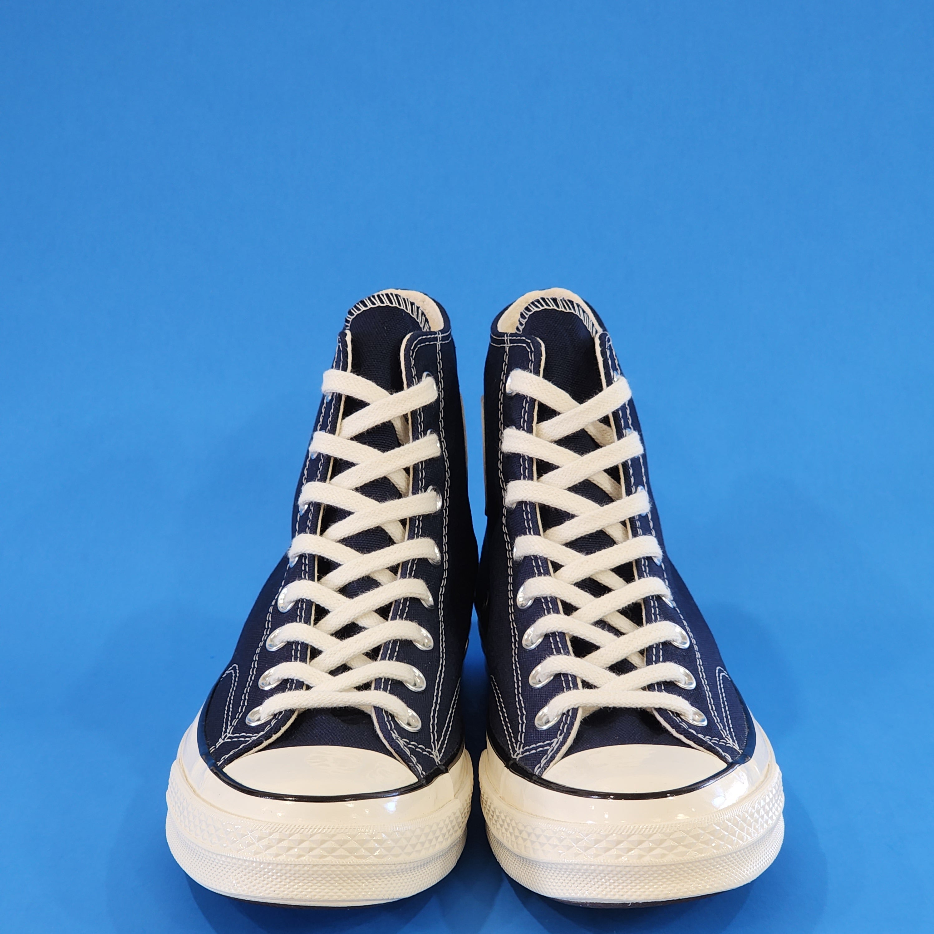 Converse Chuck 70 Hi Vintage Canvas Obsidian Blue Sneakers 164945C NWT