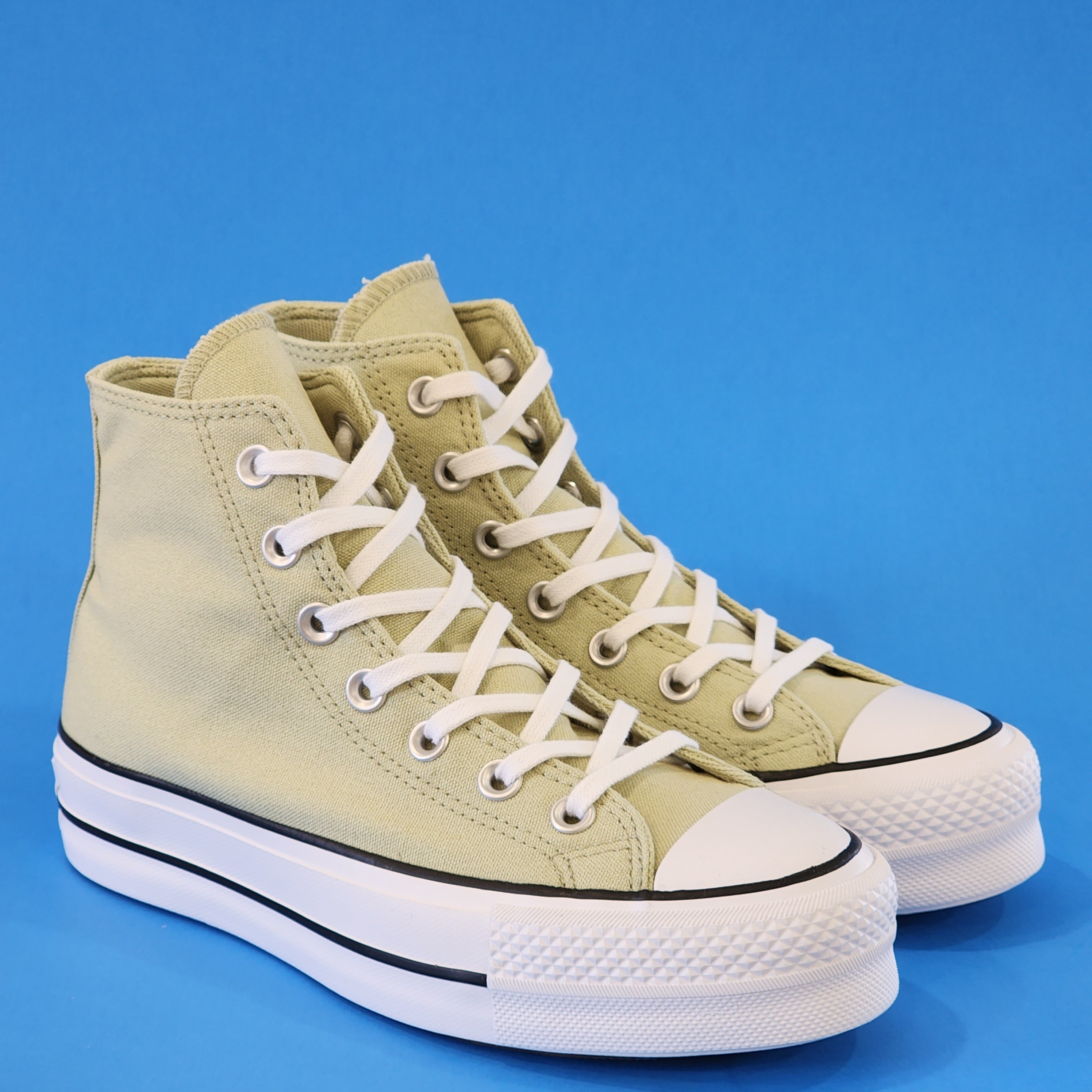 Converse CTAS Hi Lift Seasonal Color 'Olive Aura' Platform Sneakers A03386C NWT