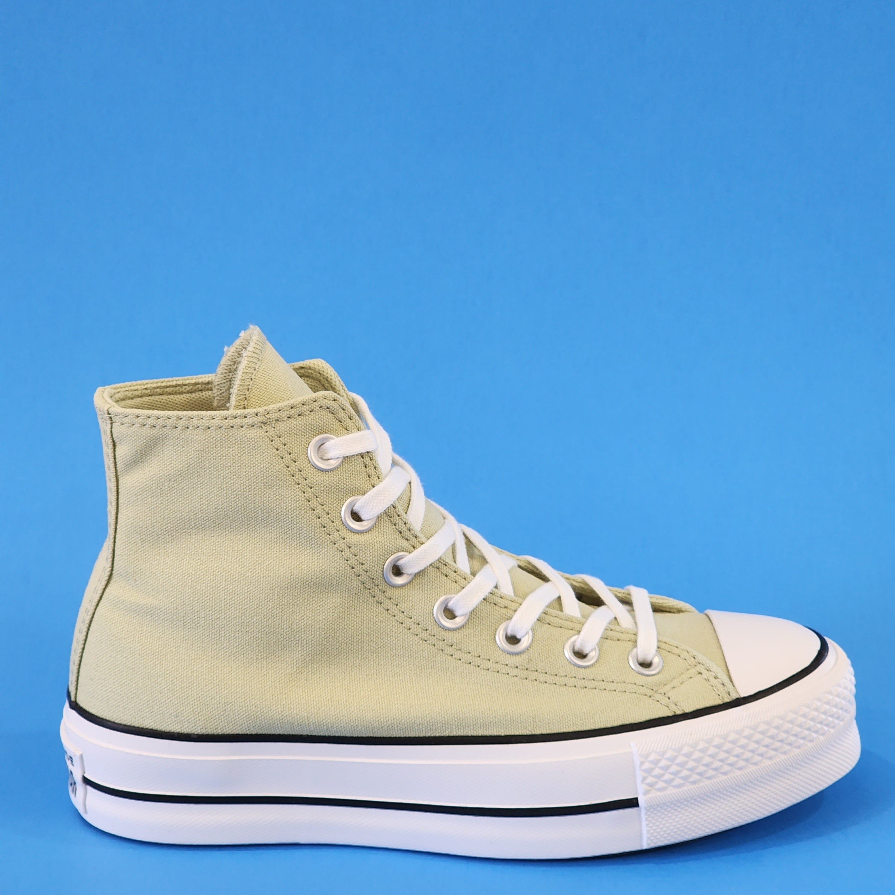 Converse CTAS Hi Lift Seasonal Color 'Olive Aura' Platform Sneakers A03386C NWT