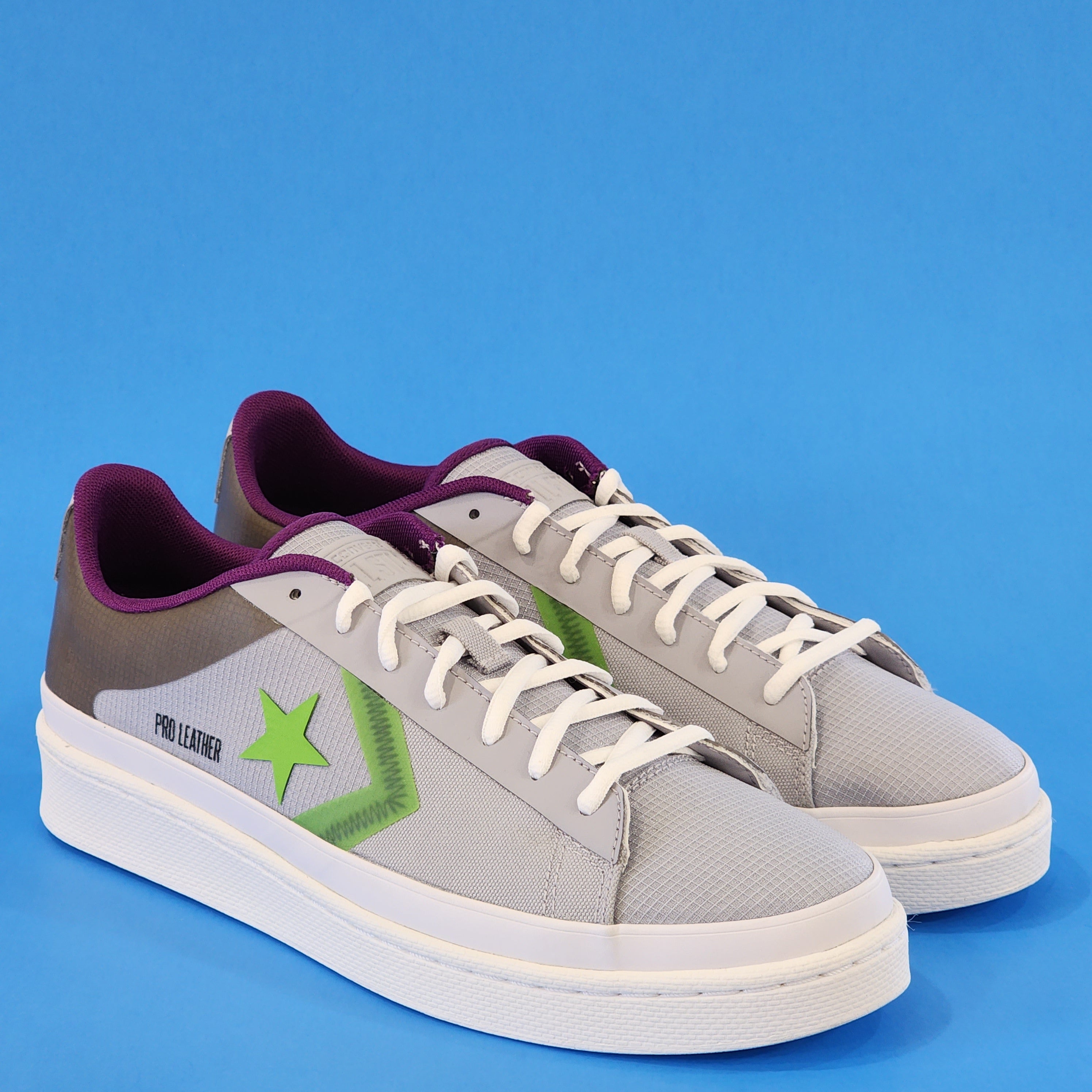 Converse Pro Leather Miami Vivez Gravel Bold Wasabi Unisex Sneakers 170758C NWT