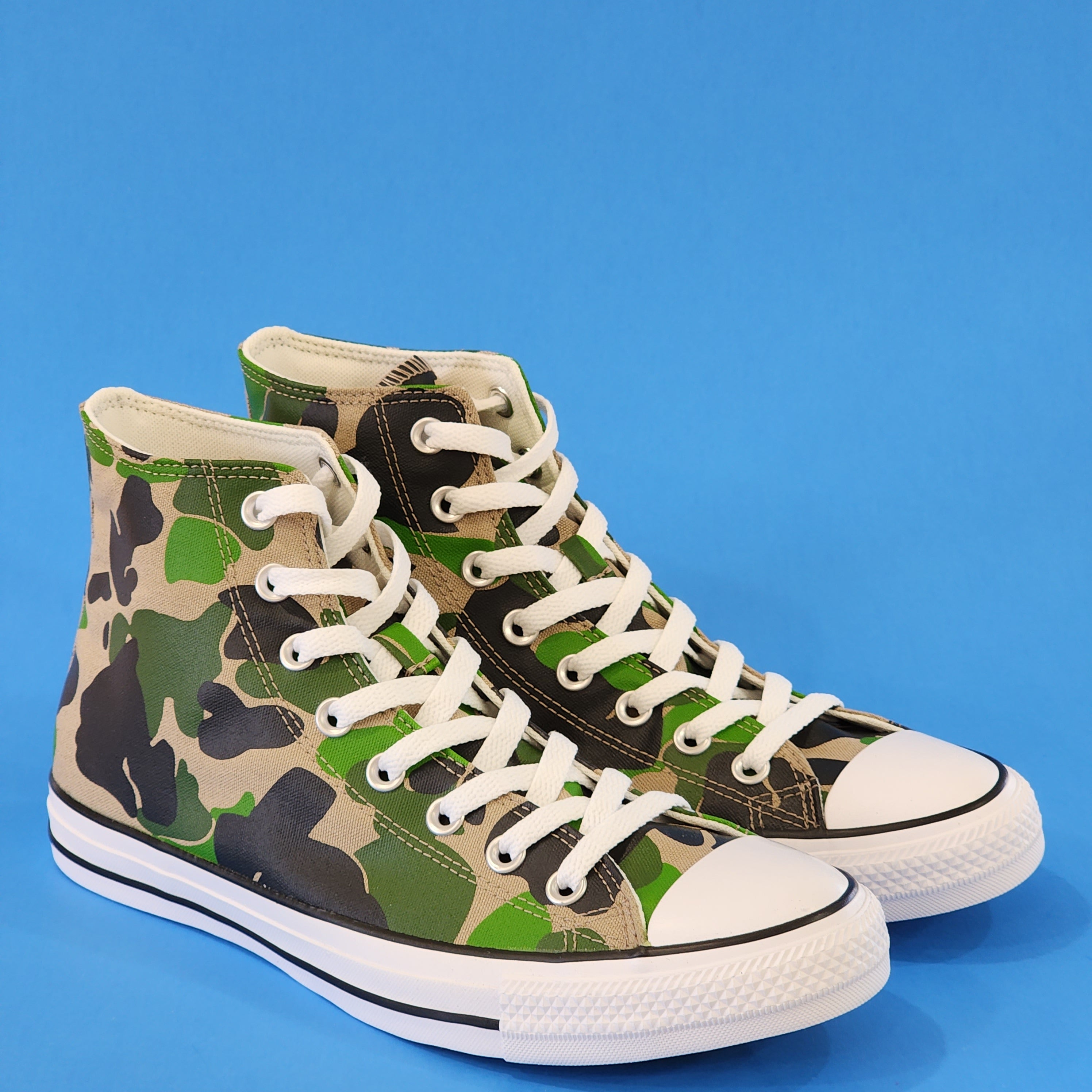 Converse CTAS High Top Archival Camo Print Canvas Unisex Sneakers 166714F NWT