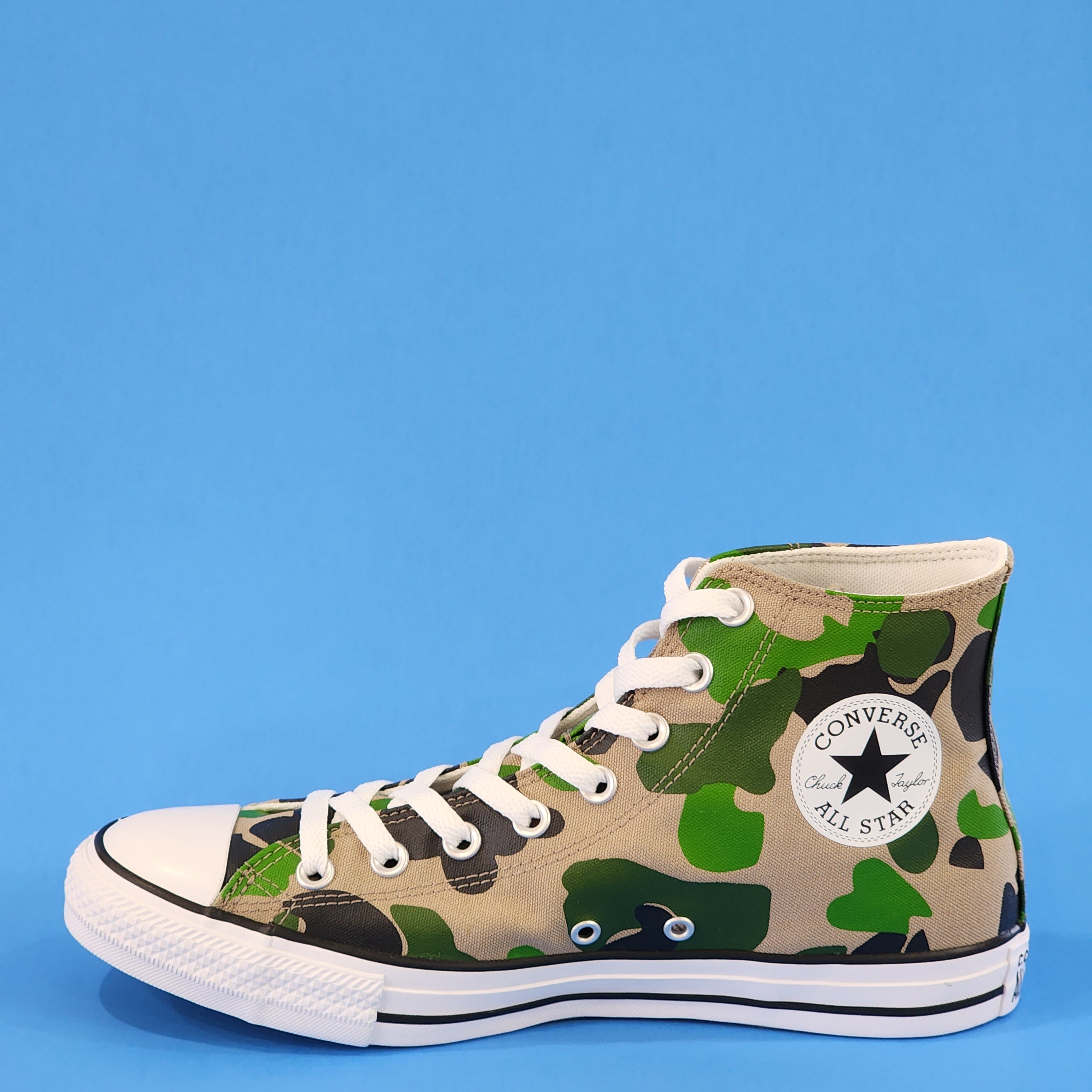 Converse CTAS High Top Archival Camo Print Canvas Unisex Sneakers 166714F NWT