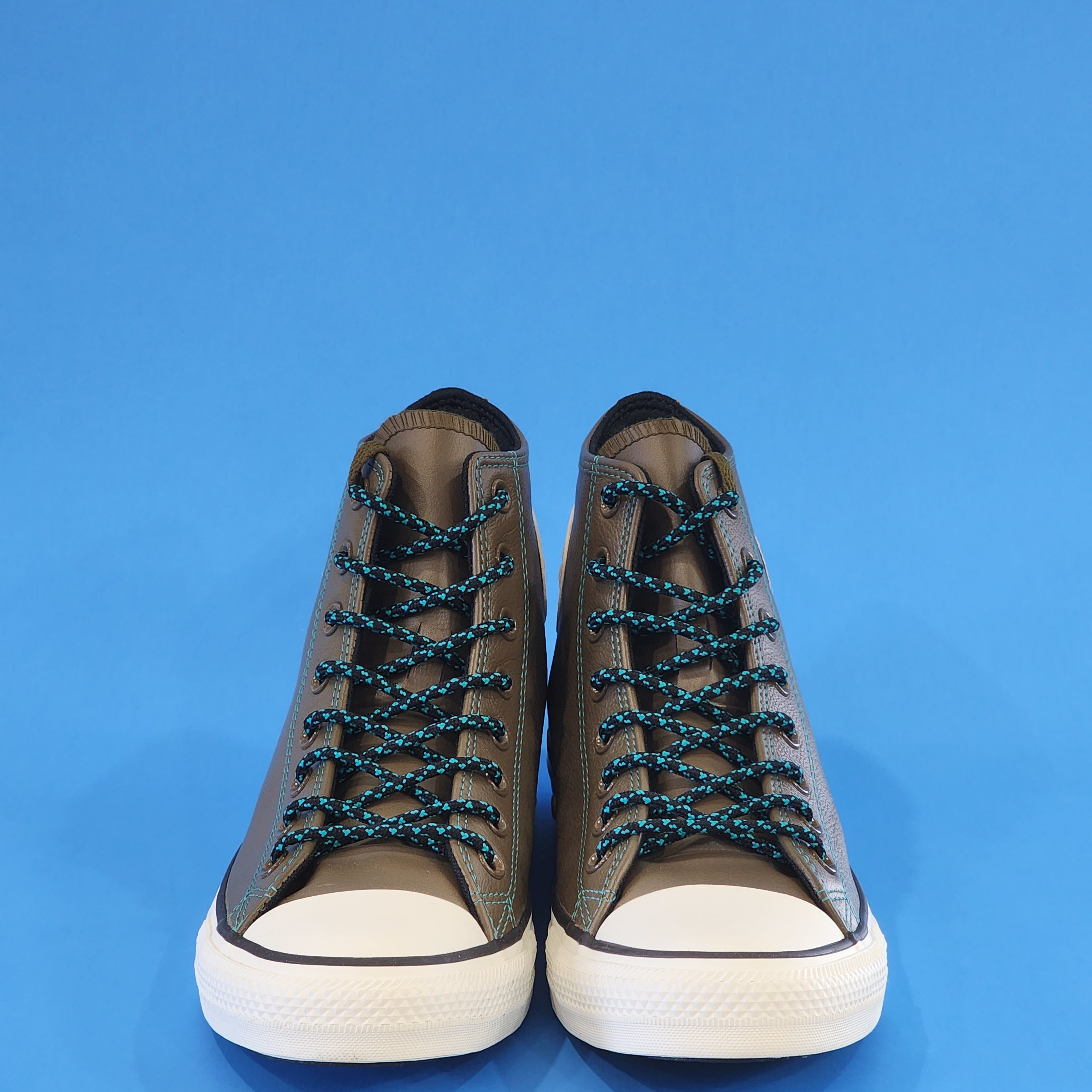 Converse CTAS Hi Tumbled Leather 'Surplus Olive' Unisex Sneakers 165957C NWT