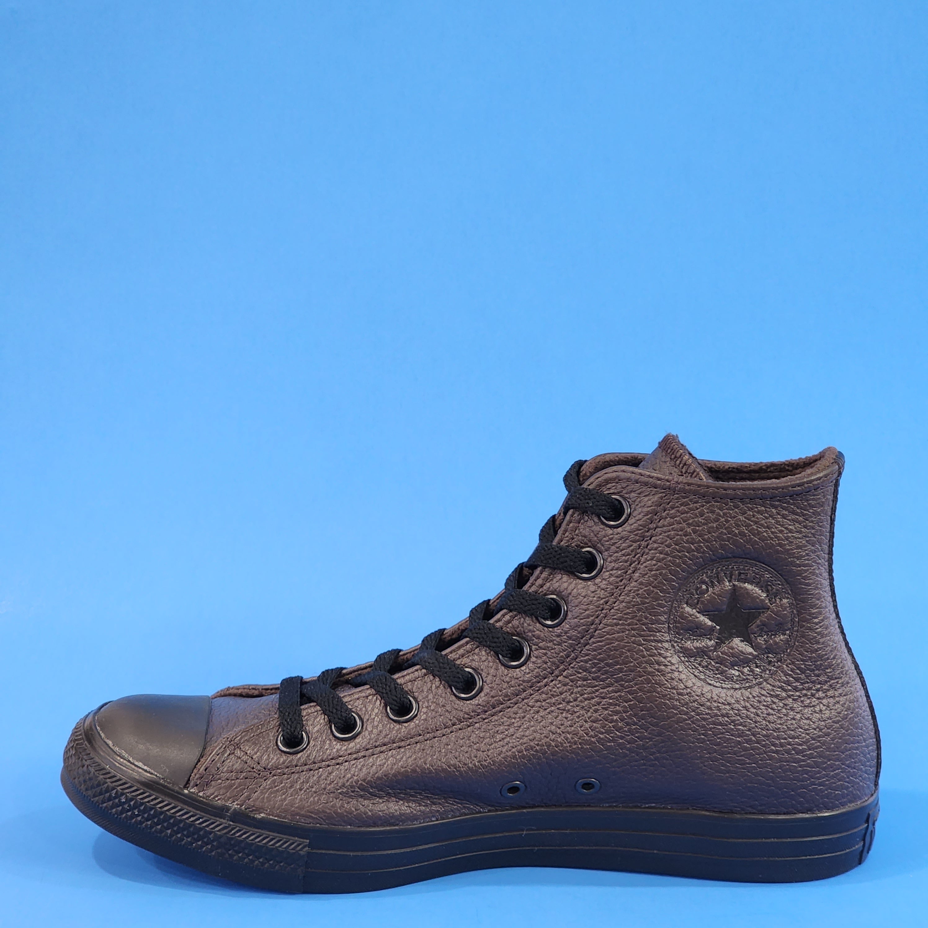 Converse CTAS Hi Velvet Brown/Black Unisex Leather Sneakers 172012C NWT