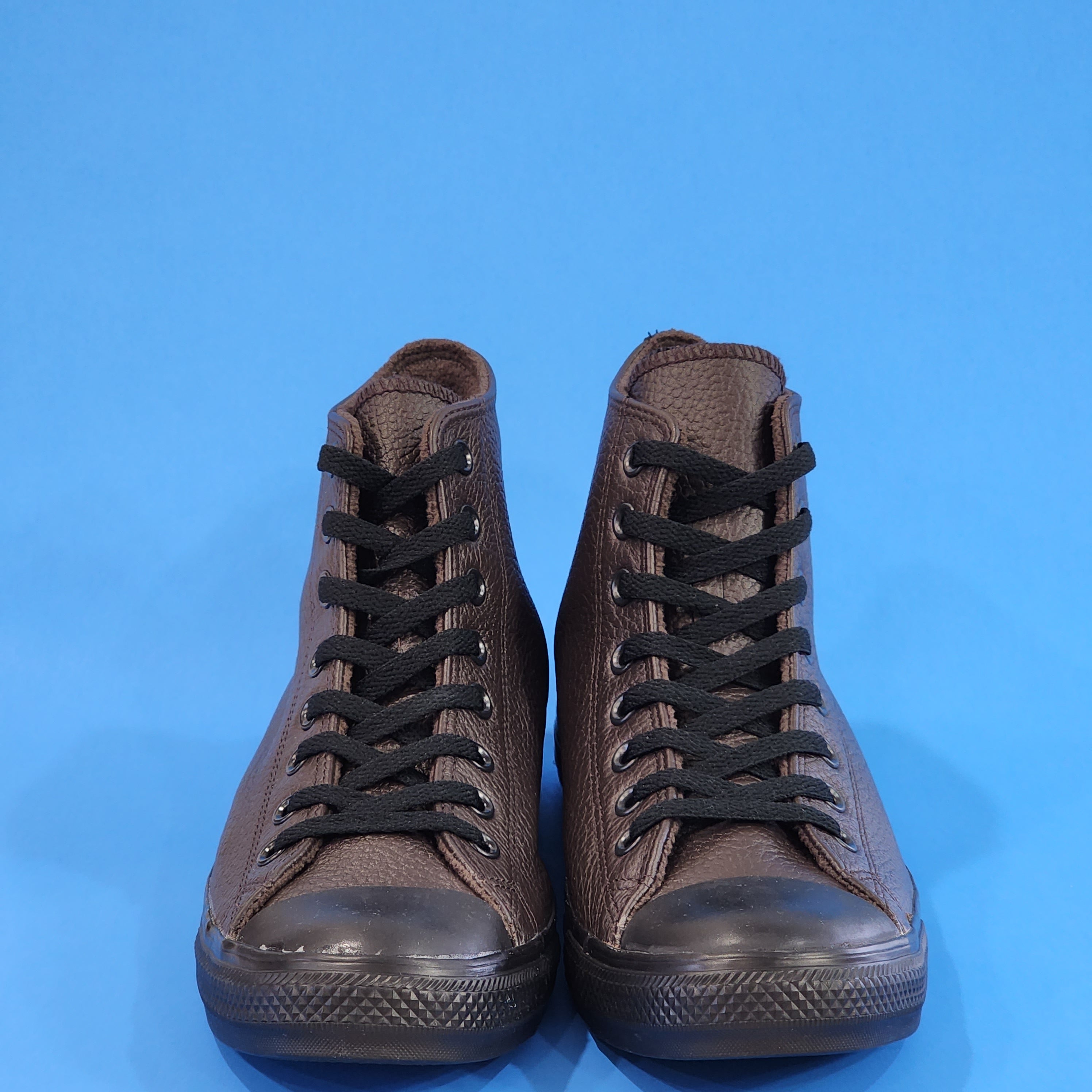 Converse CTAS Hi Velvet Brown/Black Unisex Leather Sneakers 172012C NWT