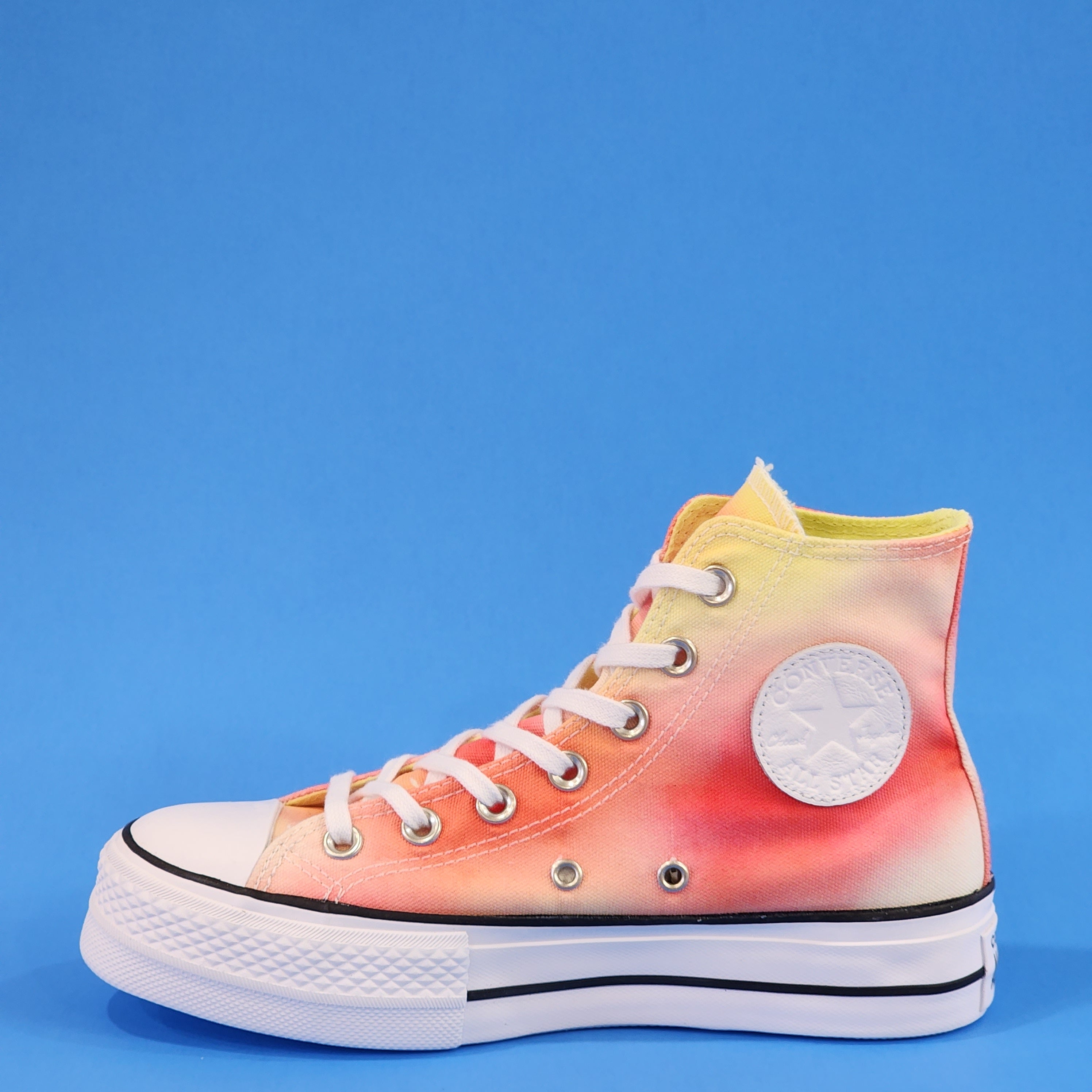 Converse CTAS Hi Lift Poppy Glow/White/Black Women's Platform Sneakers 572572C