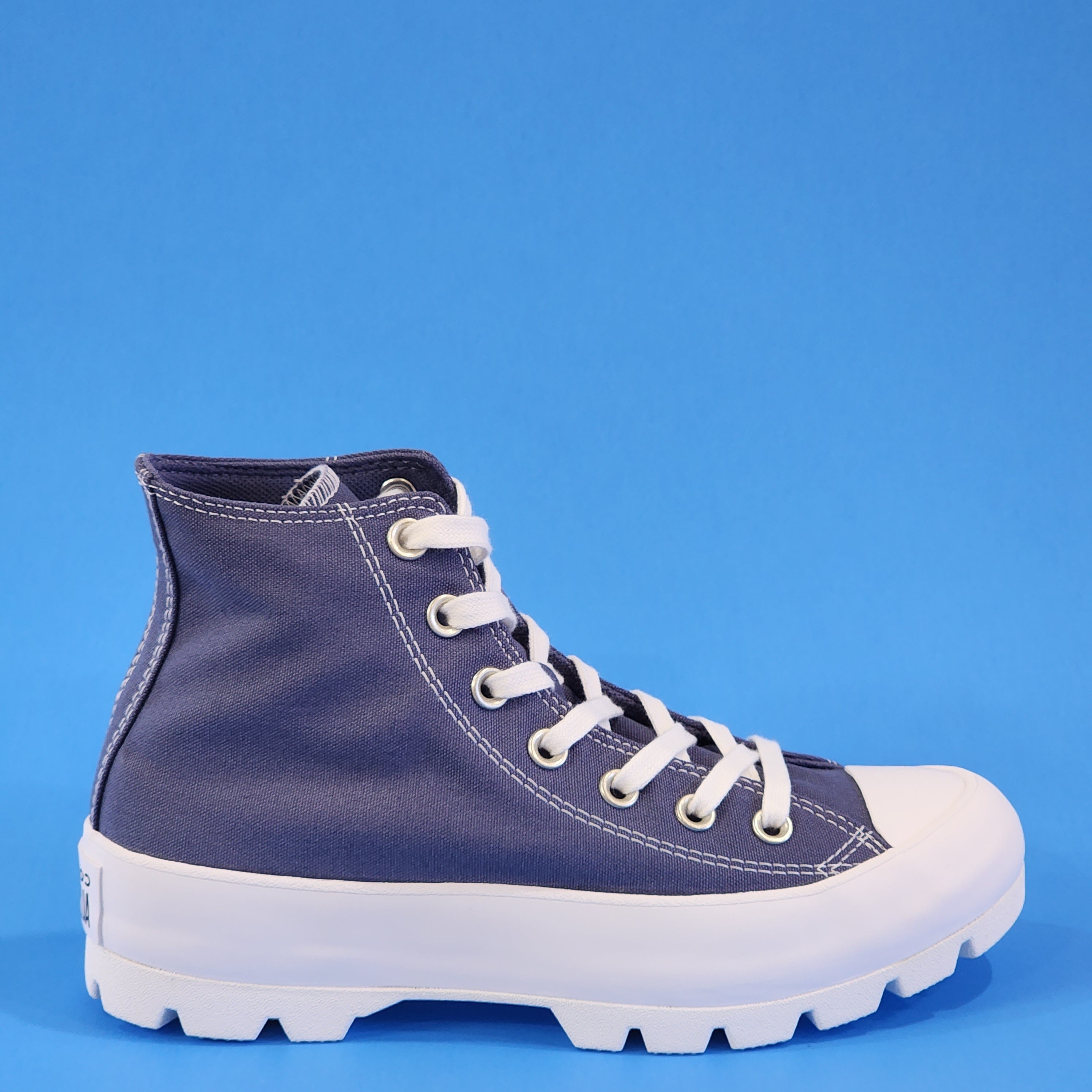 Converse CTAS Hi Winter Lugged Steel Blue Women's Platform Sneakers 571009C NWT