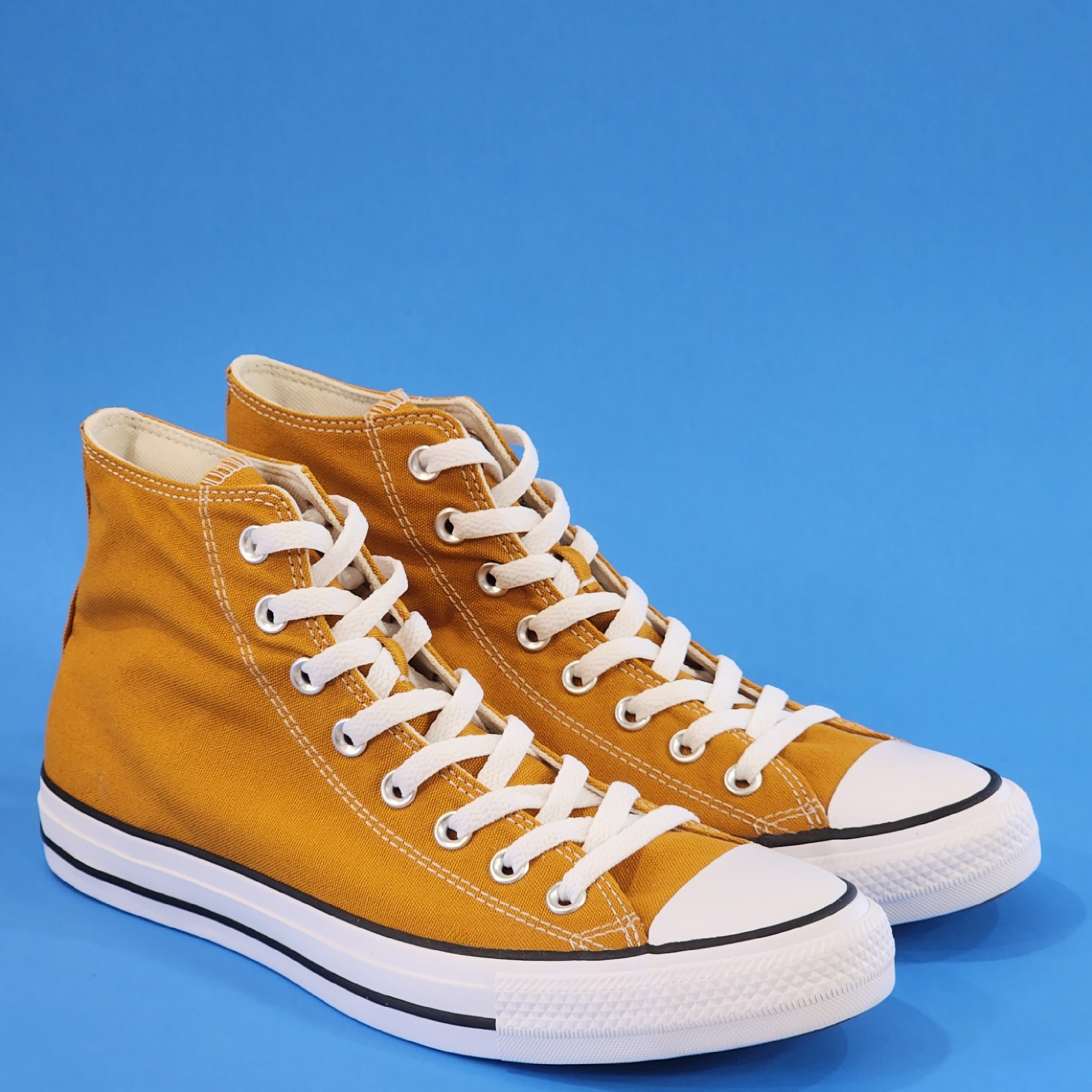 Converse CTAS Hi Seasonal Color 'Saffron Yellow' Unisex Sneakers 168573F NWT