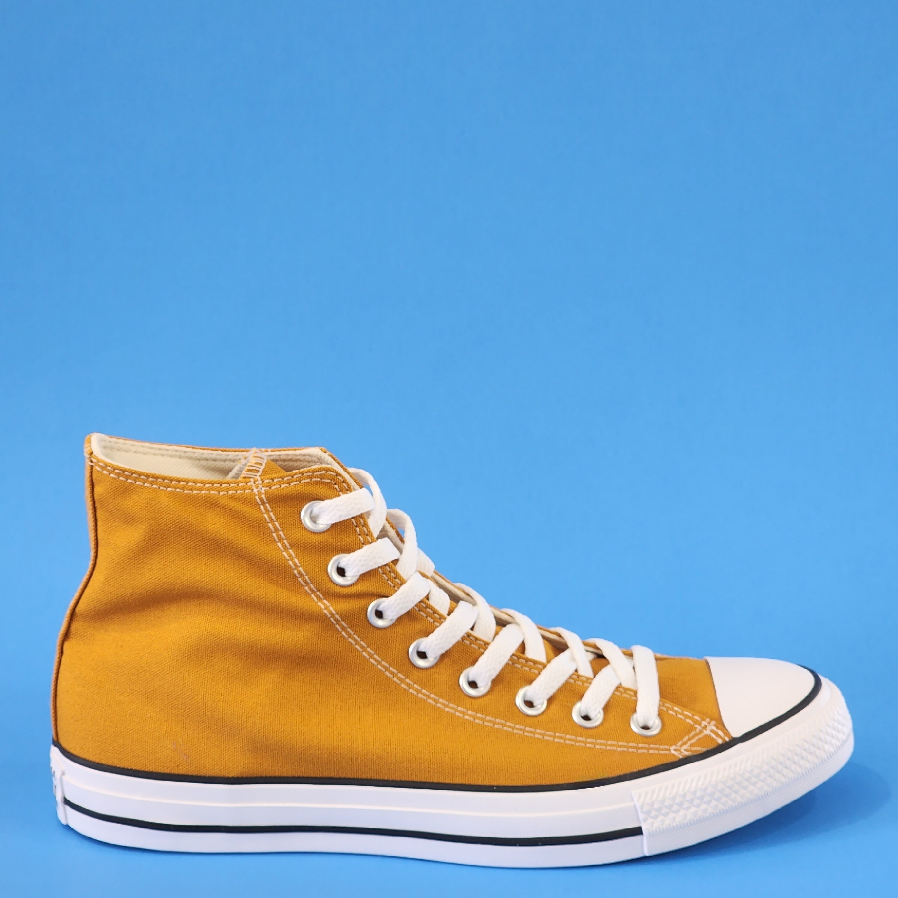 Converse CTAS Hi Seasonal Color 'Saffron Yellow' Unisex Sneakers 168573F NWT