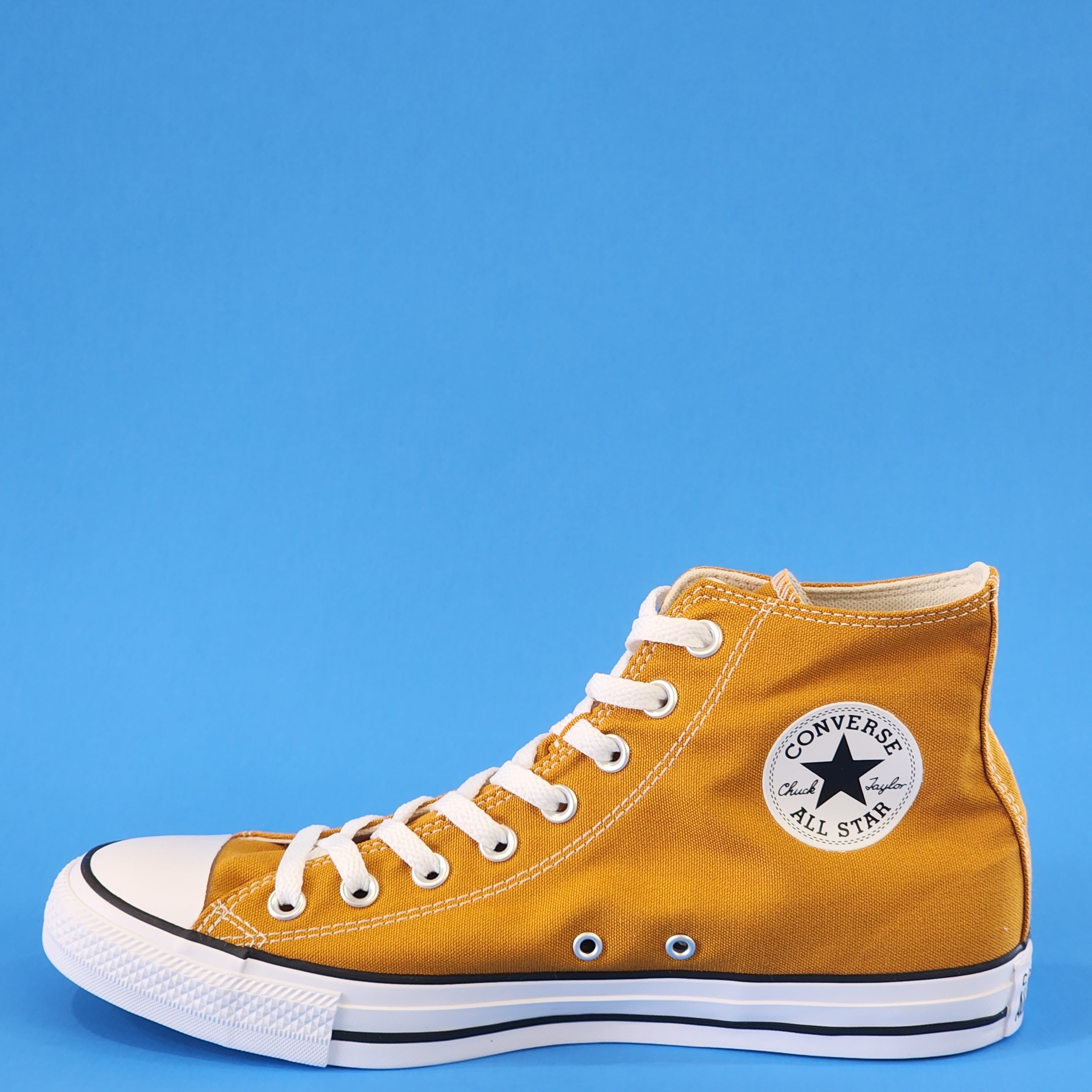 Converse CTAS Hi Seasonal Color 'Saffron Yellow' Unisex Sneakers 168573F NWT