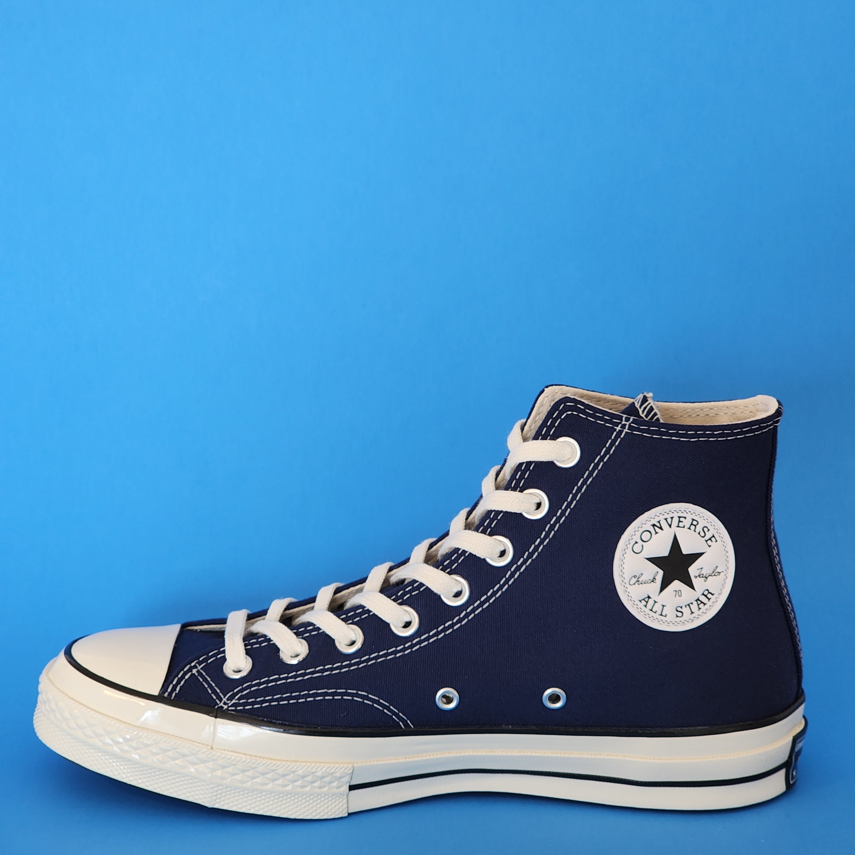 Converse Chuck 70 Hi Midnight Navy/Egret/Black Unisex Sneakers 172676C NWT